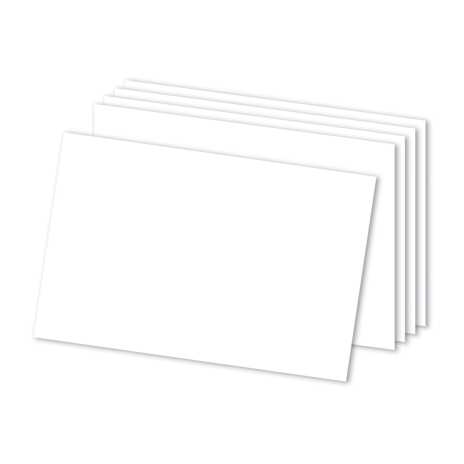 Office Depot Brand Blank Index Cards, 4in x 6in, White, Pack Of 300