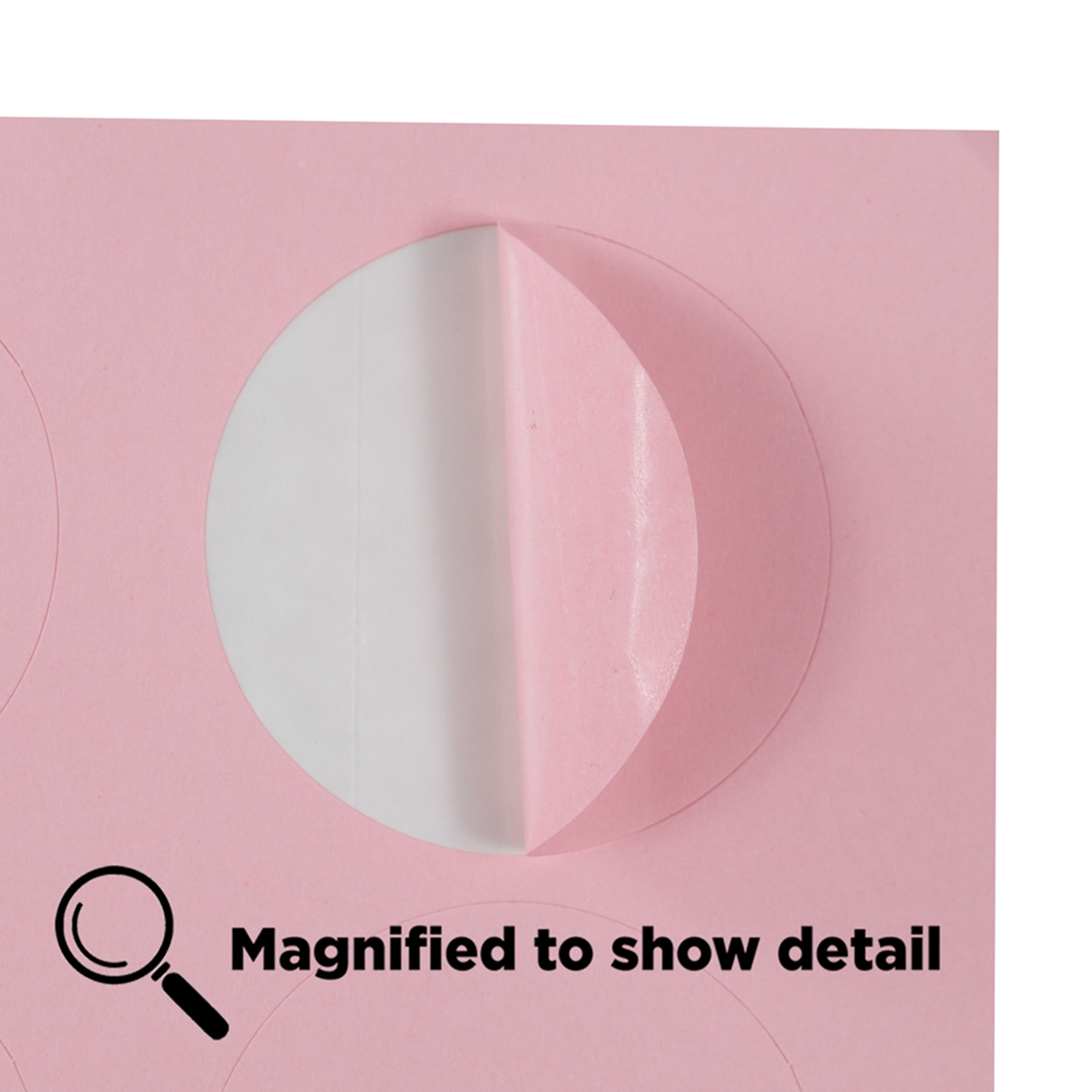 JAM Paper Circle Labels, 1 2/3in, Baby Pink, 24 Labels Per Sheet, Pack Of 5 Sheets - Image 5
