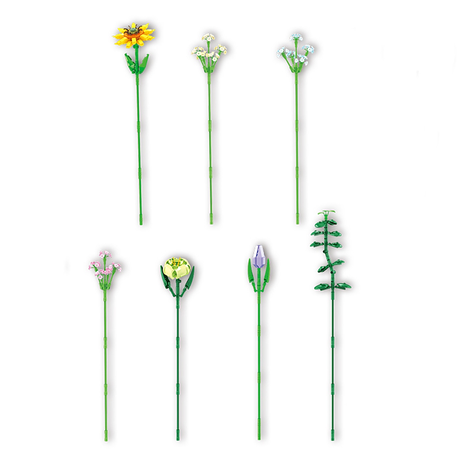 Contixo BK04 Sunflower Bouquet Floral Collection Building Block Set, Grade 3 - 12, Set Of 975 Pieces - Image 5