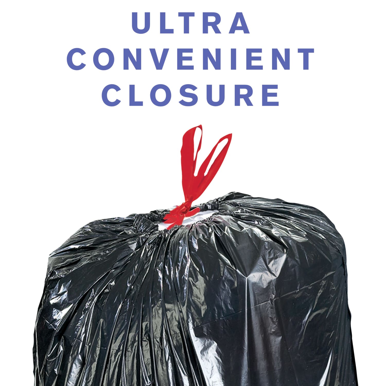 Highmark Large Drawstring Trash Bags, 33 Gallon, Black, Box Of 70 Bags - Image 5