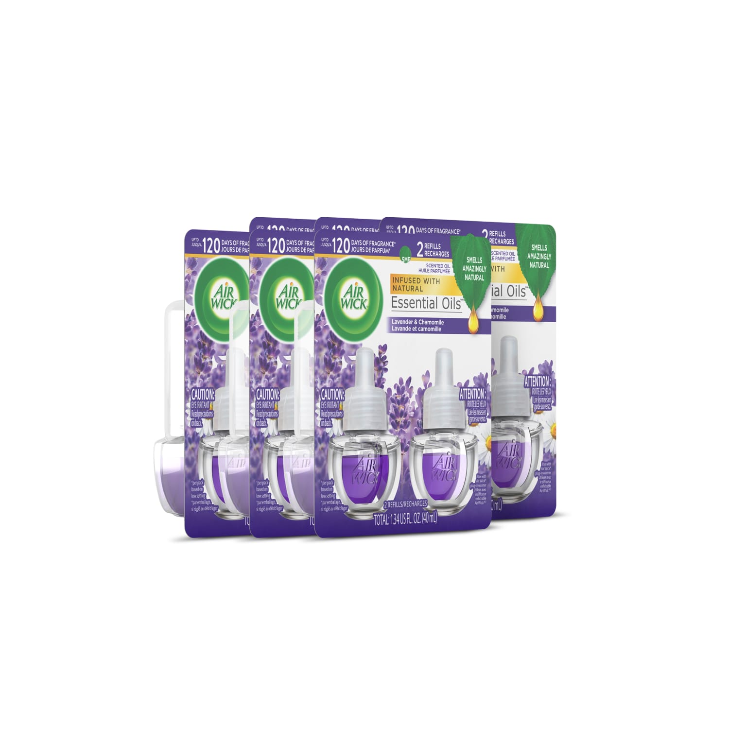 Air Wick Essential Oils Scented Oil Warmer Refill, 0.67 Oz, Lavender/Chamomile, Pack Of 2 - Image 6