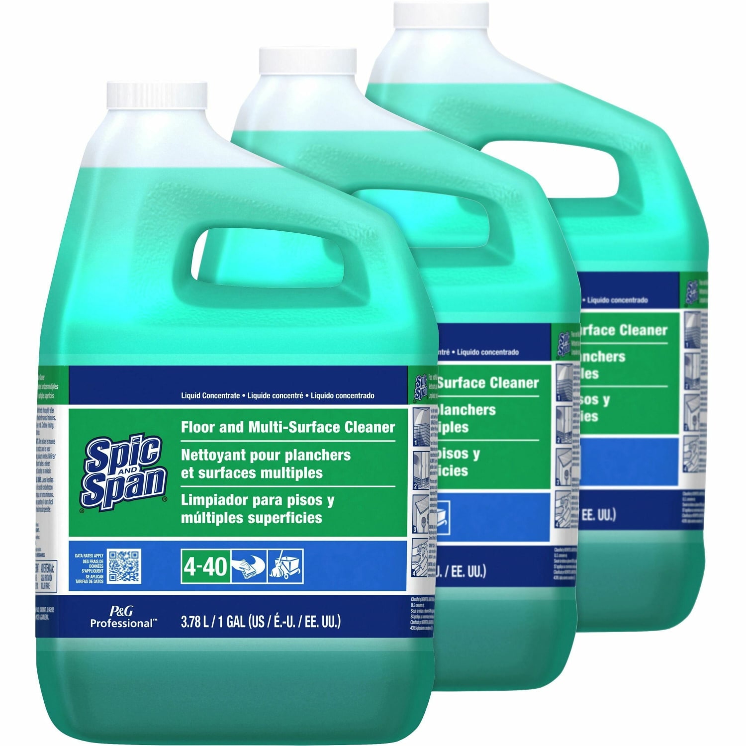 Spic And Span Floor Cleaner, 128 Oz Bottle, Case Of 3 - Image 3