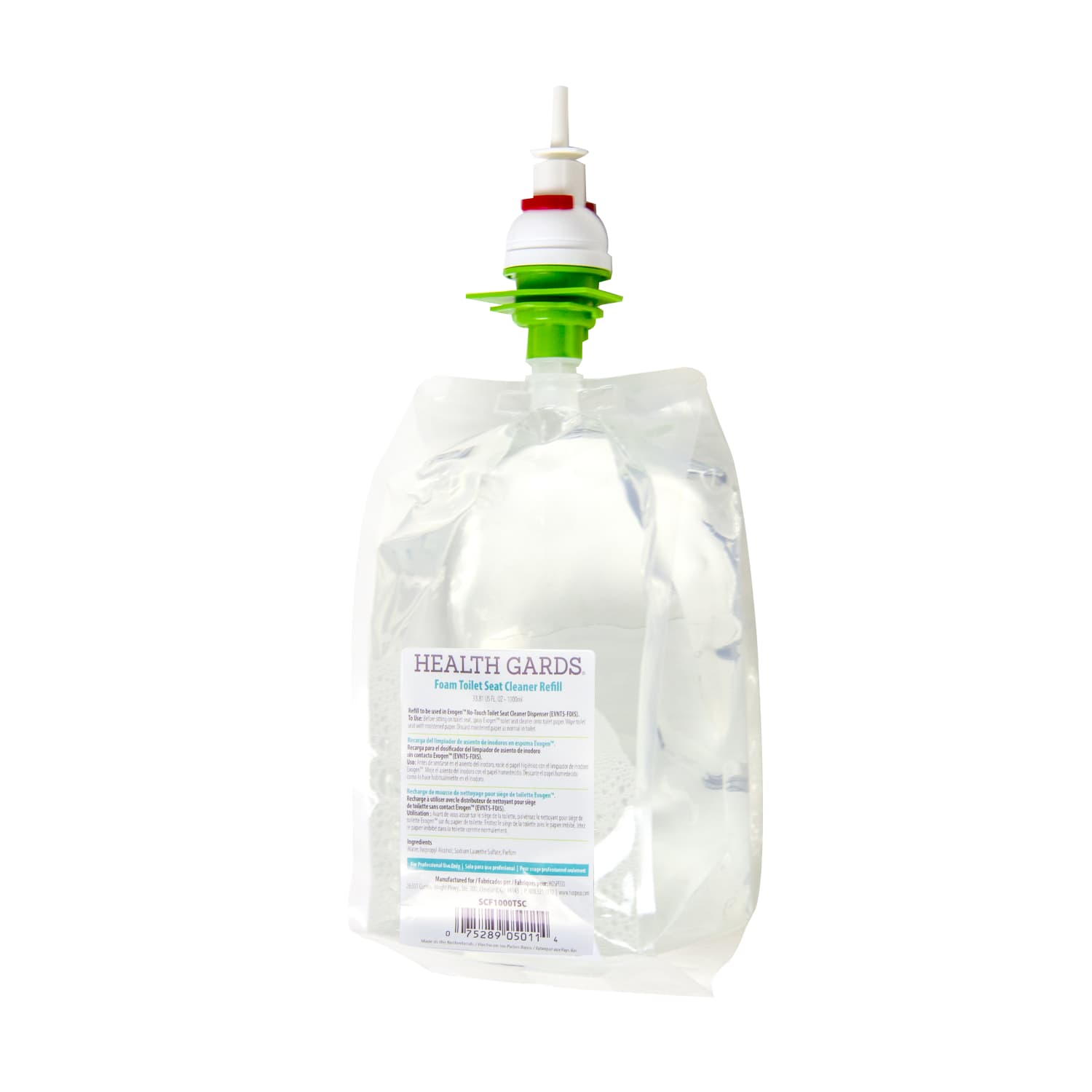Hospeco Health Gards Foam Toilet Seat Cleaner Refills, 1000 mL, Pack Of 6 Refills - Image 4