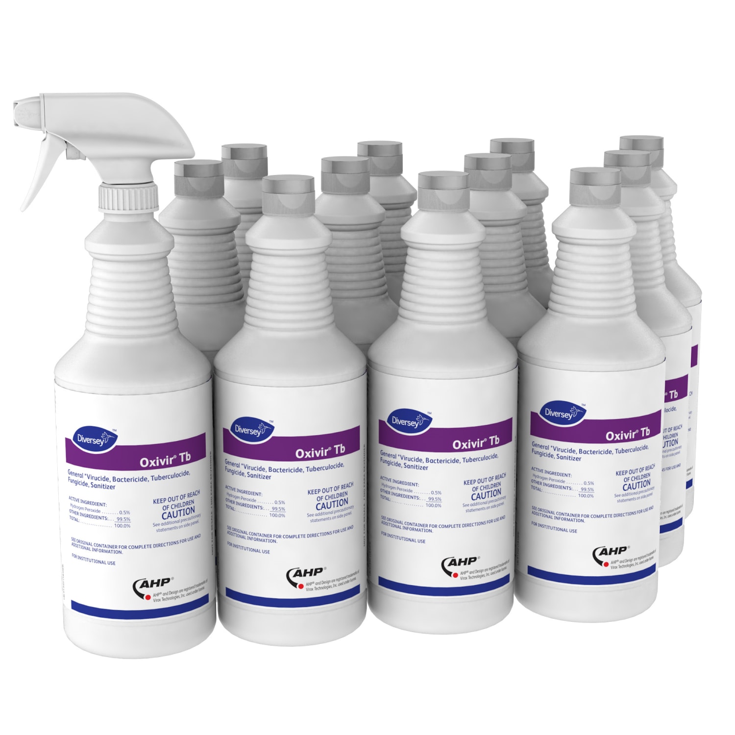 Oxivir TB Disinfectant Spray, Clean Scent, 32 Oz, Case Of 12 - Image 3