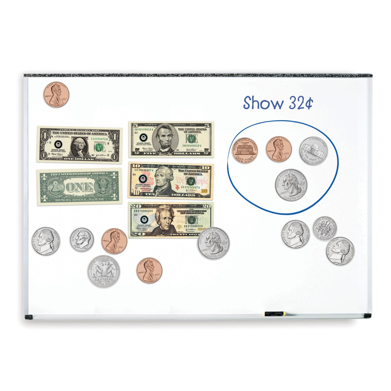 Learning Resources Double-Sided Magnetic Money Set, Grades Pre-K - 8 - Image 5