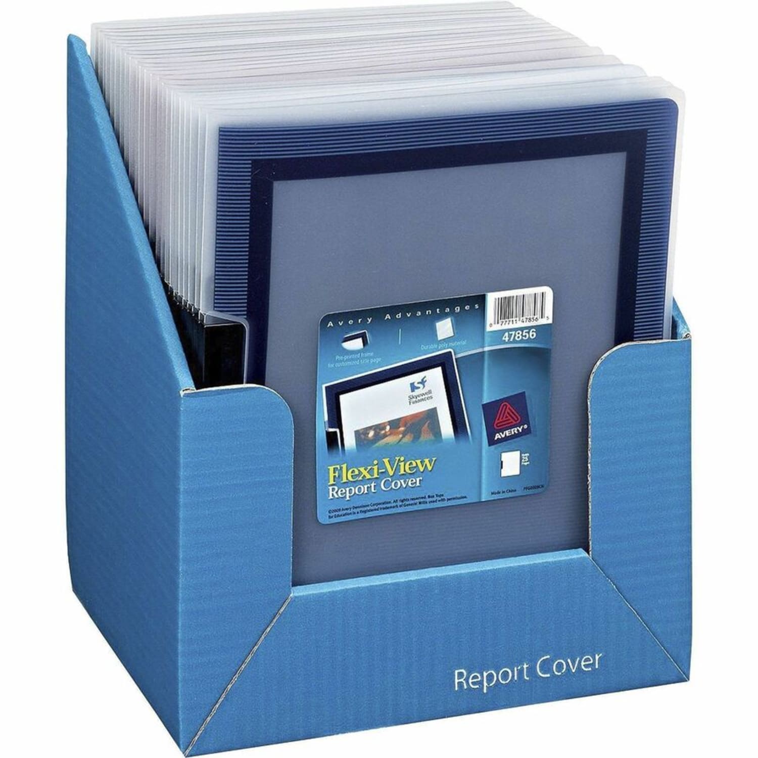 Avery Flexi-View Report Covers with Swing Clip - Letter - 8 1/2in x 11in Sheet Size - 25 Sheet Capacity - Polypropylene - Assorted - 24 / Box - Image 3