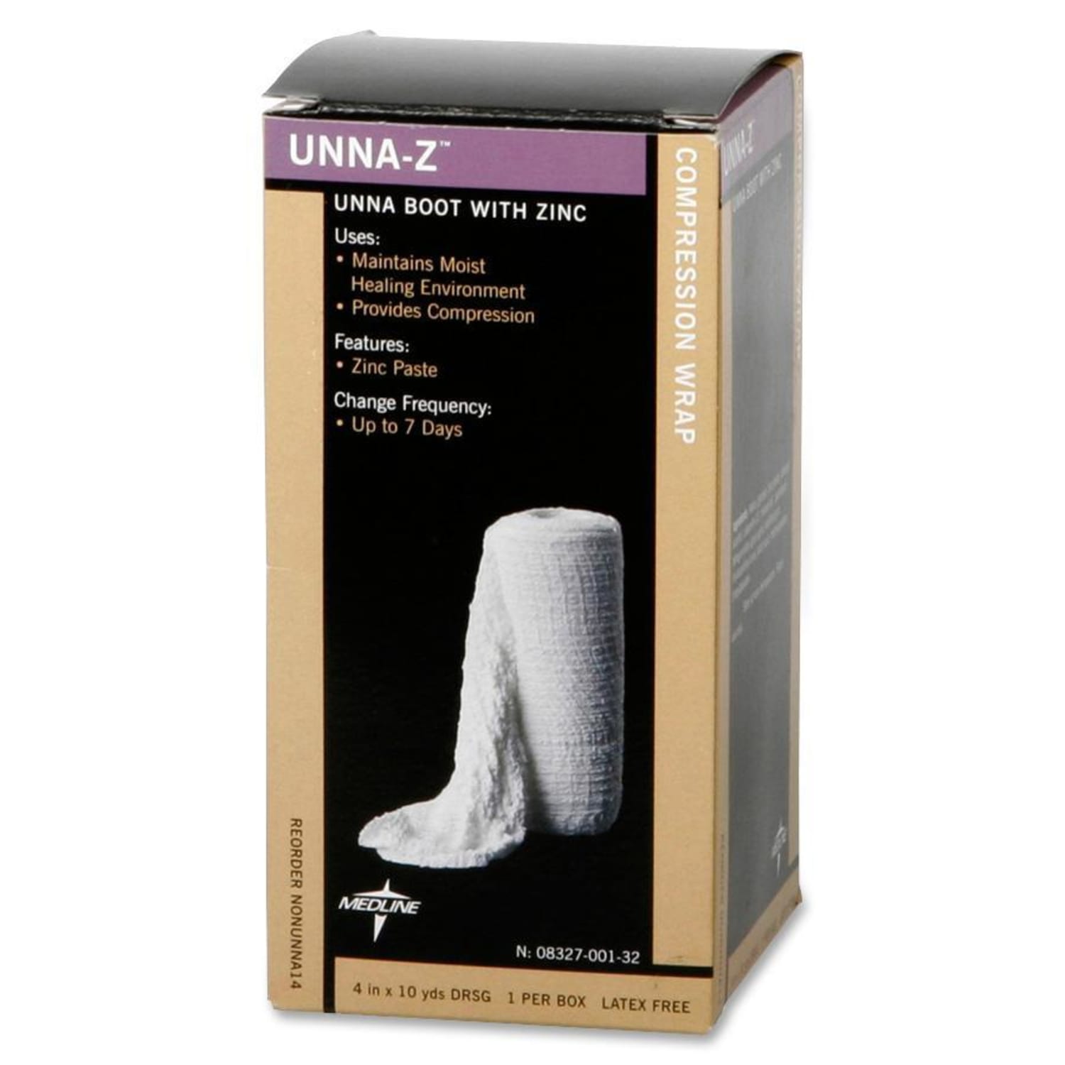 Medline Unna-Z Unna Boot Bandages, 3in x 10 Yd., White, Case Of 12 - Image 3