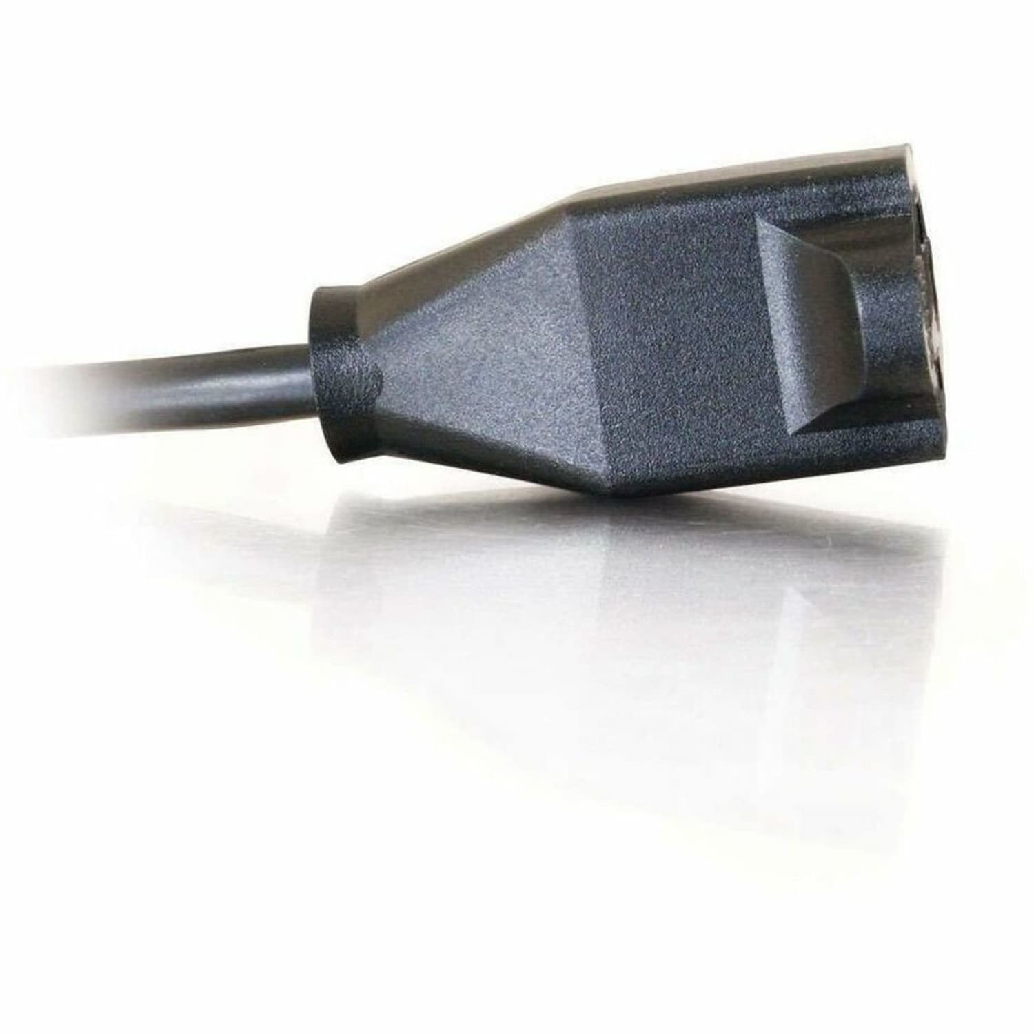 C2G 3ft Power Extension Cord - 18 AWG - NEMA 5-15P to NEMA 5-15R - 3ft 18 AWG Outlet Saver Power Extension Cord (NEMA 5-15P to NEMA 5-15R) - 03114 - Image 3