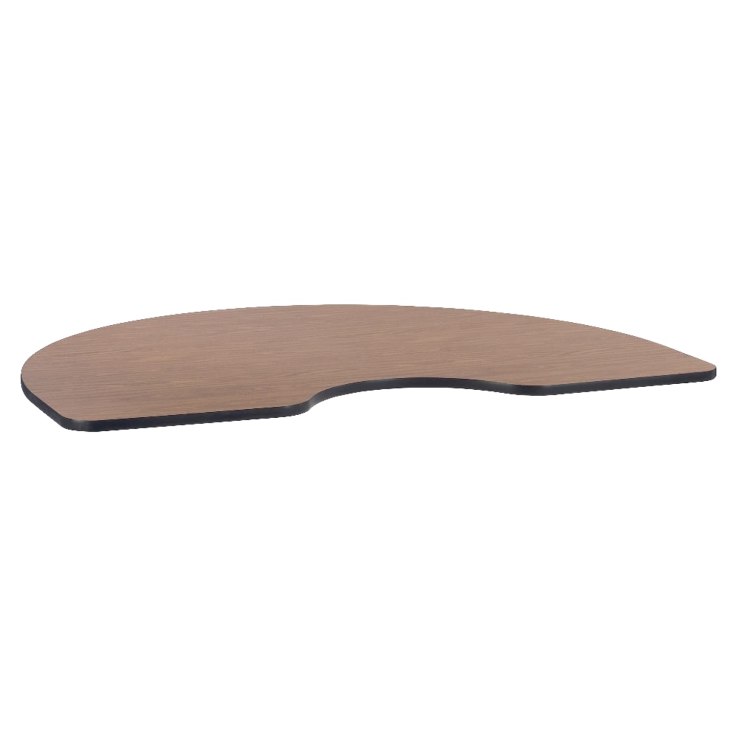 Lorell Classroom Kidney-Shaped Activity Table Top, 72inW x 48inD, Medium Oak