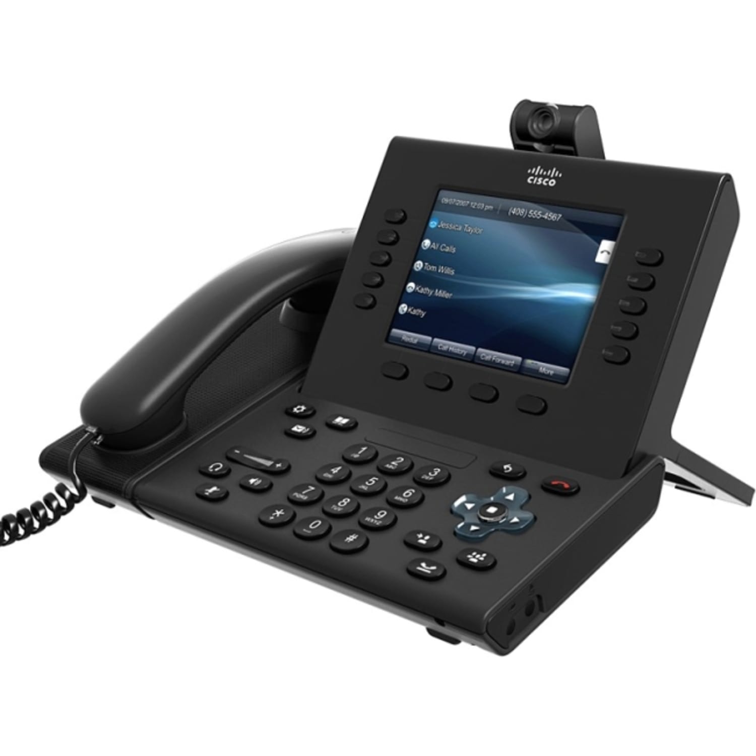 Cisco Unified 9951 IP Phone - Charcoal - VoIP - Unified Communications Manager, Enhanced User Connect License - 2 x Network (RJ-45) - PoE Ports - Image 3
