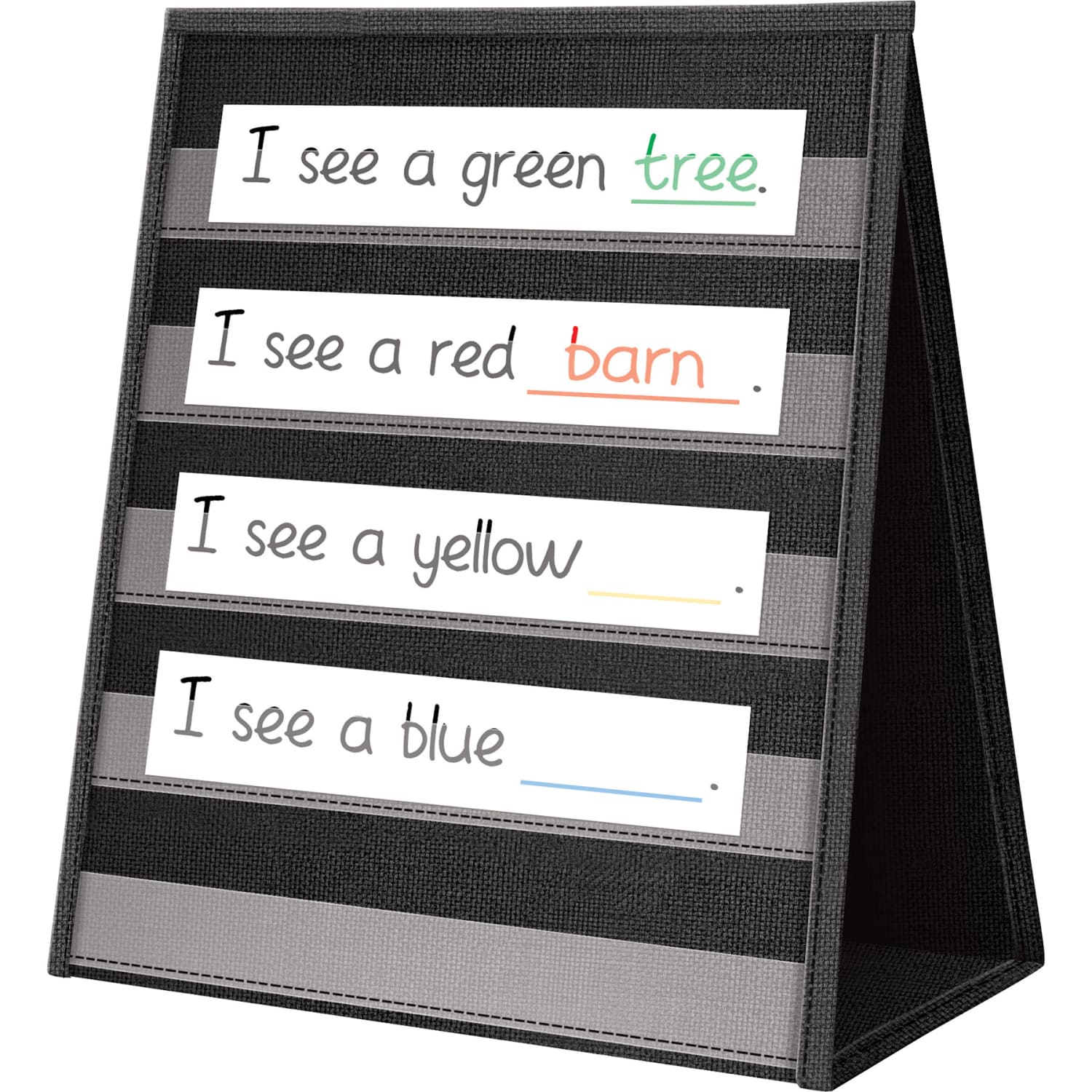 Teacher Created Resources Desktop Pocket Charts, 15-1/2in x 12in, Black, Pack Of 2 Charts - Image 3