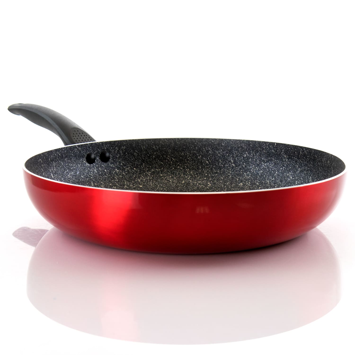 Oster Merrion Aluminum Frying Pan, 12in, Red - Image 3