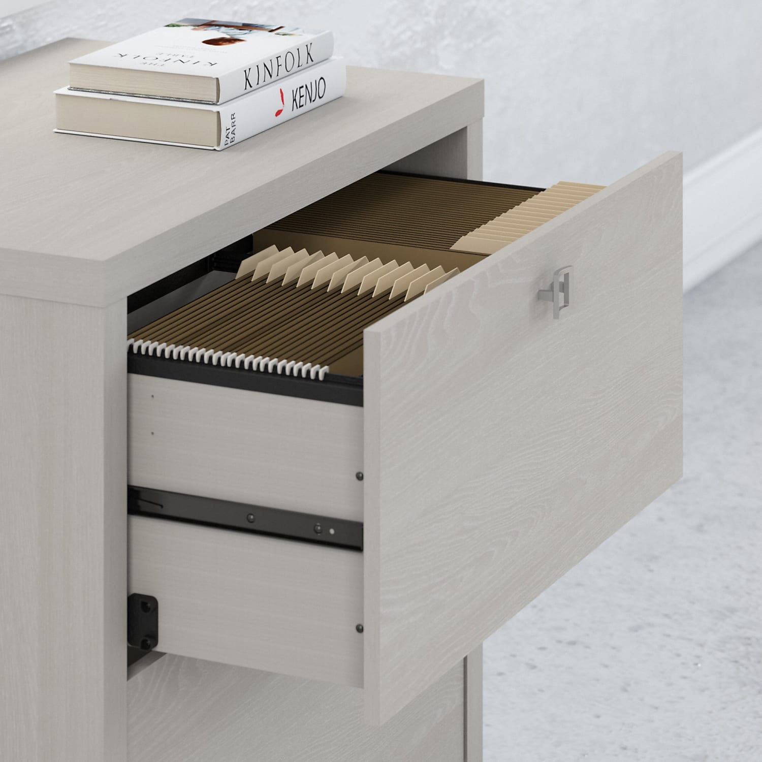 Bush Business Furniture Echo 31-5/8inW x 20inD Lateral File Cabinet, Gray Sand, Standard Delivery - Image 4