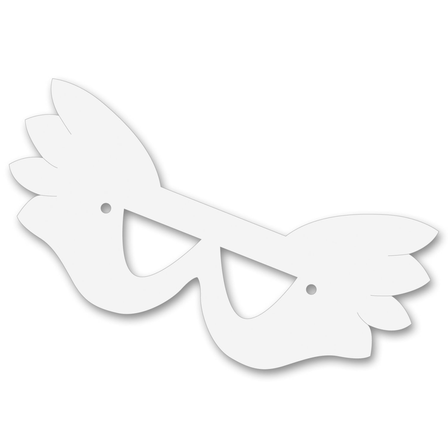 Roylco Die-Cut Superhero Masks, White, 24 Masks Per Pack, Set Of 2 Packs - Image 5