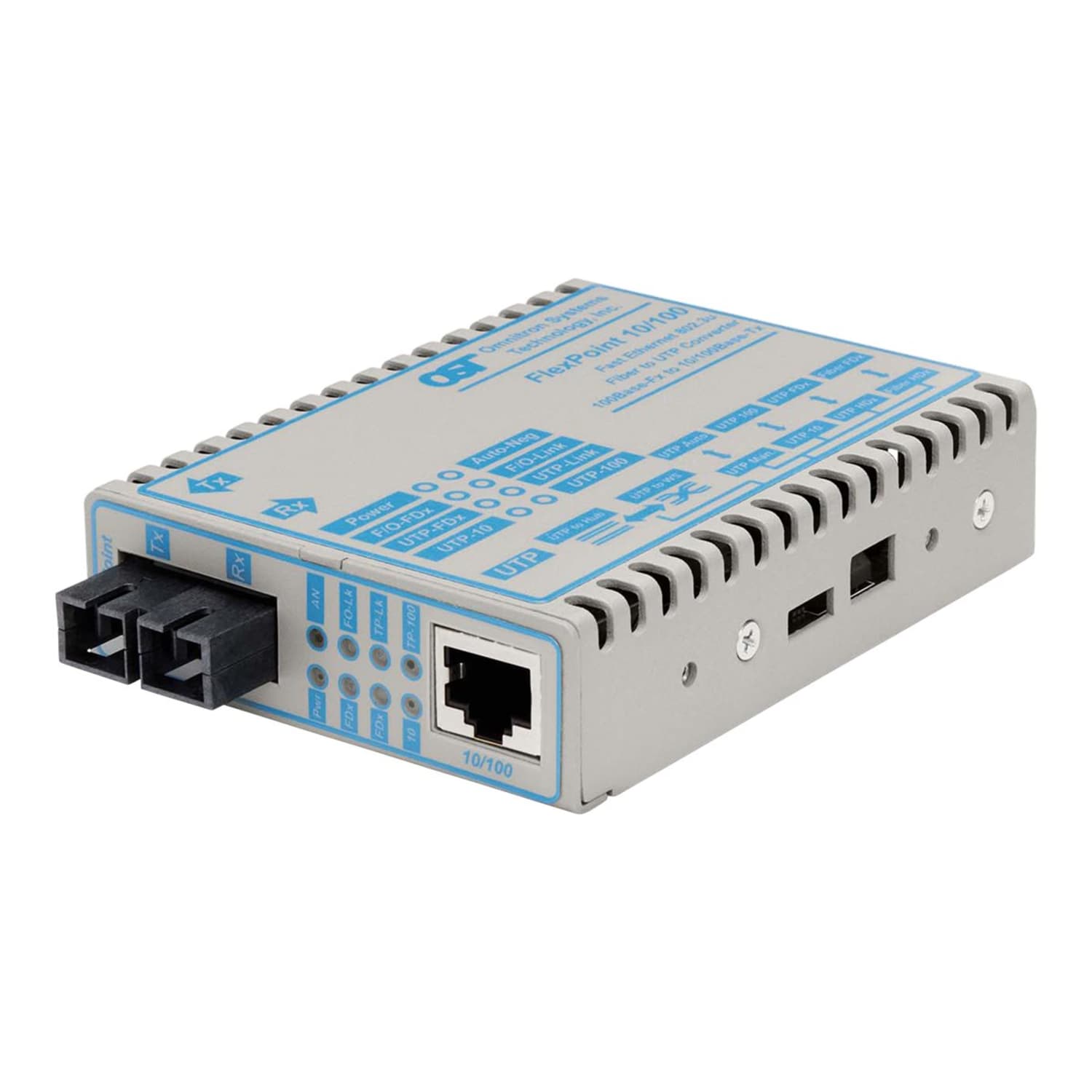 100Base-TX - RJ-45 / SC single-mode - up to 74.6 miles - 1550 nm