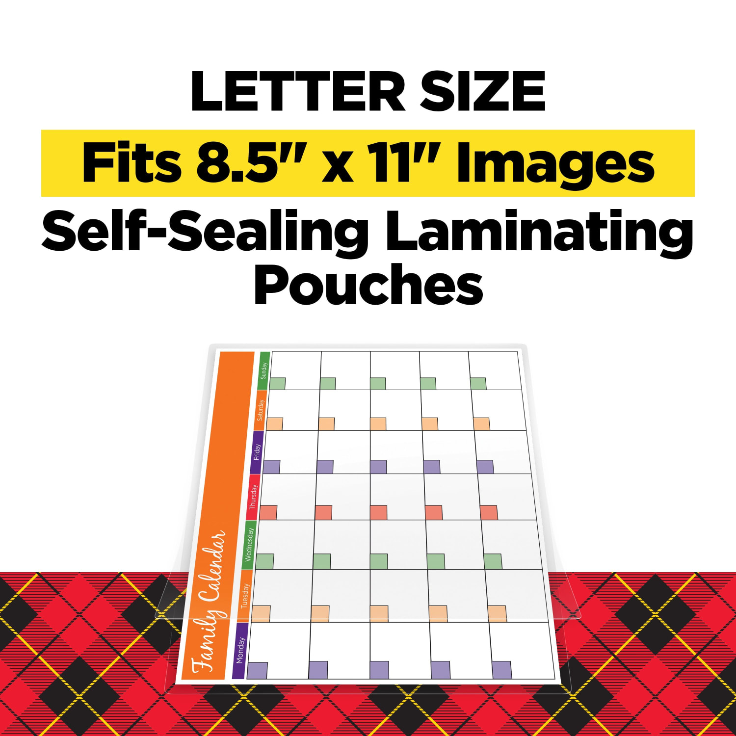 Scotch Self-Seal Laminating Sheets, 9in x 12in, 50 Laminating Sheets, Fits Letter Size - Image 3