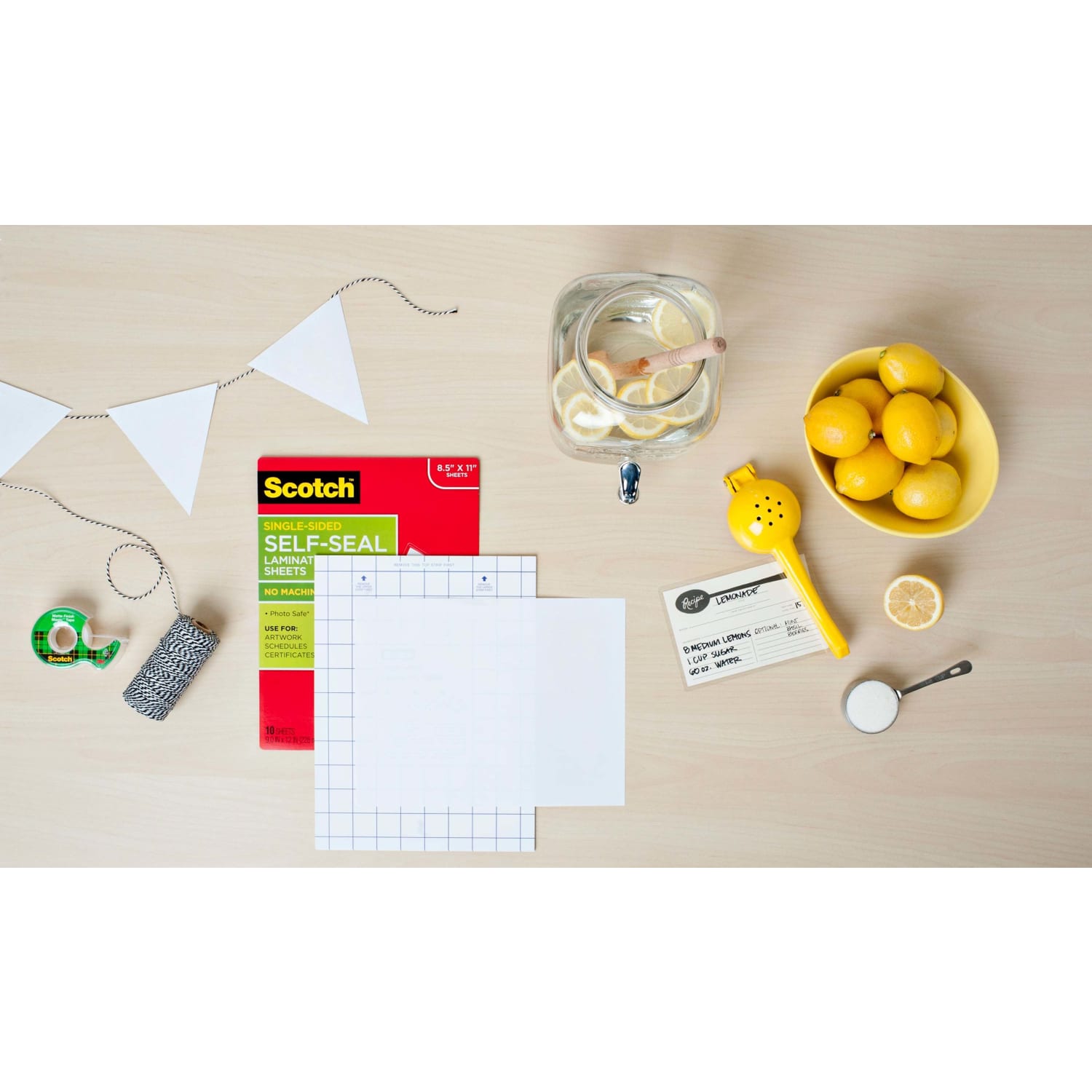 Scotch Self-Seal Laminating Sheets, 9in x 12in, 50 Laminating Sheets, Fits Letter Size - Image 6