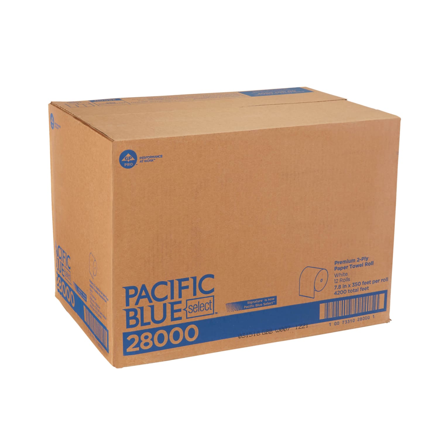 Pacific Blue by GP PRO Select Premium Paper Towels, 2-Ply, 350ft Per Roll, Pack Of 12 Rolls - Image 6