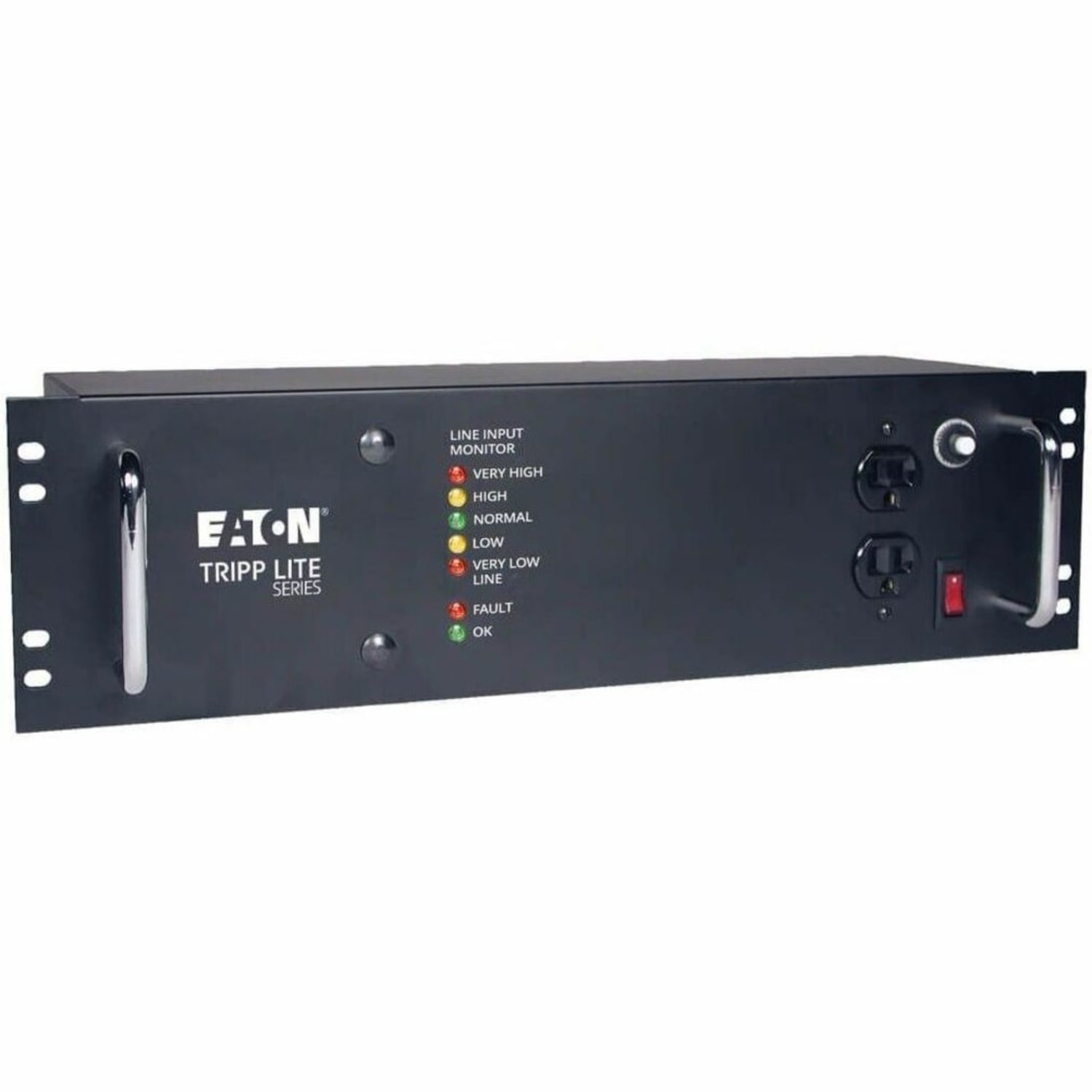 Eaton Tripp Lite Series 2400W Rackmount Line Conditioner w/ AVR/Surge Protection 120V 20A 60Hz 14 Outlet 12ft Cord Power Conditioner - LCR2400