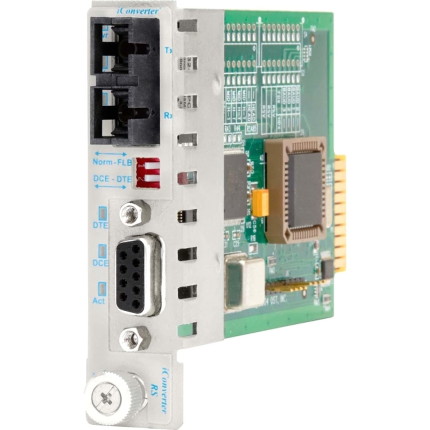 Omnitron iConverter RS-232 Serial Fiber Media Converter DB-9 SC Single-Mode 120km Module Extended Temp - 87633Z - Image 3
