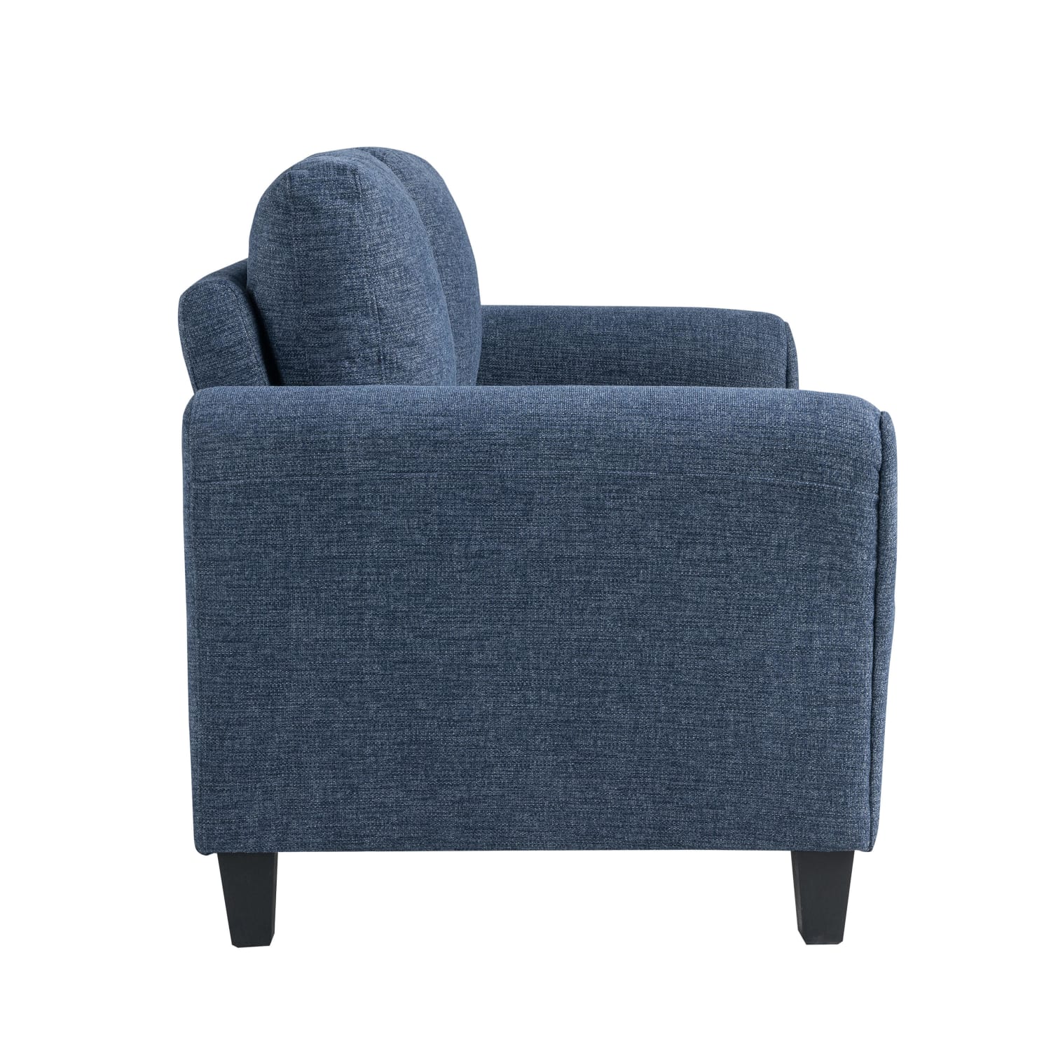 Lifestyle Solutions Winslow Loveseat With Rolled Arms, 32-3/4inH x 59-9/10inW x 31-1/2inD, Blue - Image 5