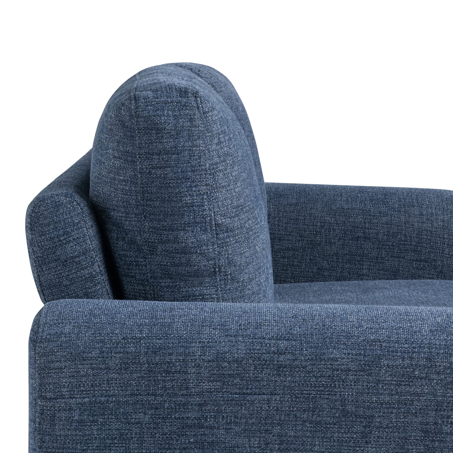 Lifestyle Solutions Winslow Loveseat With Rolled Arms, 32-3/4inH x 59-9/10inW x 31-1/2inD, Blue - Image 7