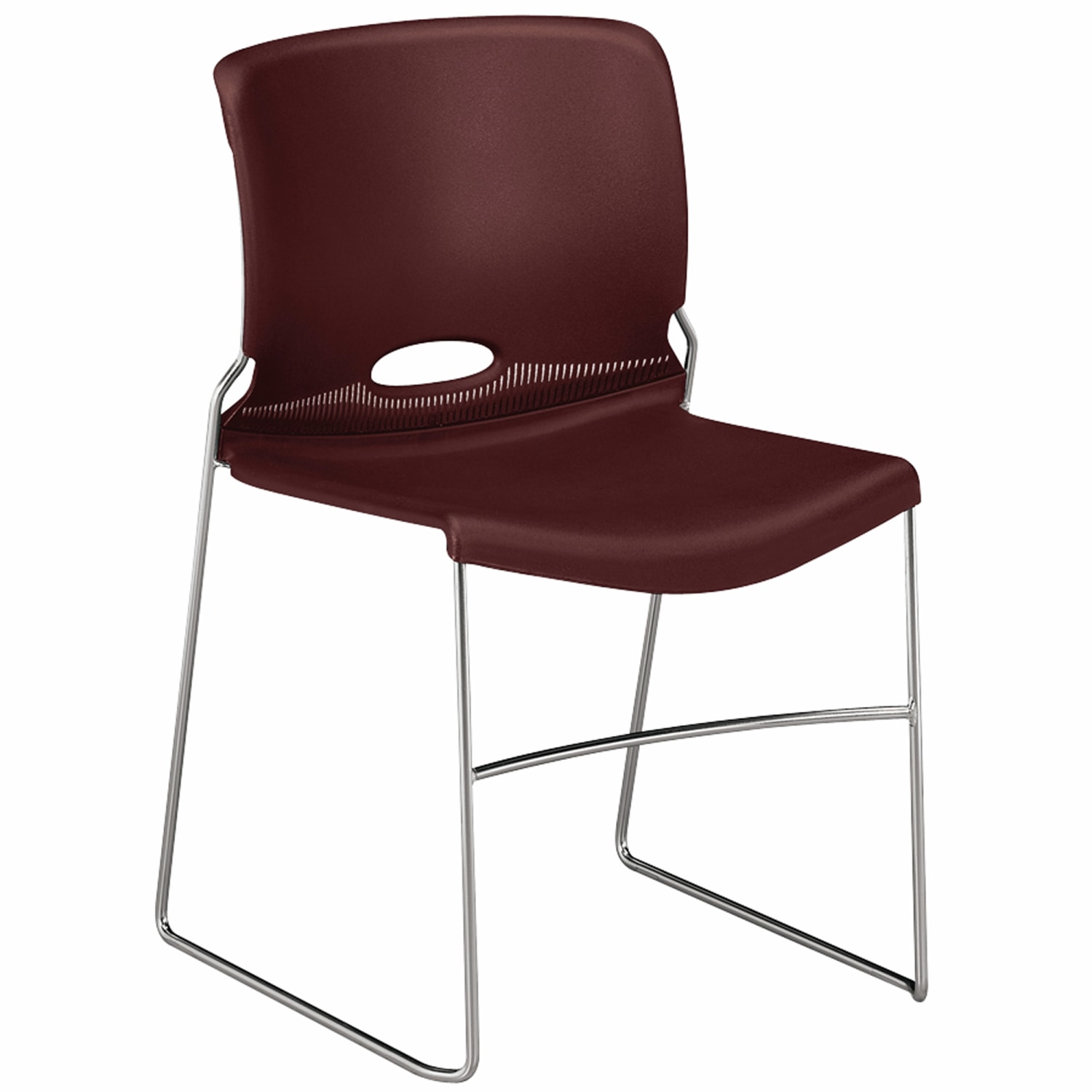 HON Olson Stacker Chairs 17 12inH x 17 14inW x 18 14inD Mulberry Set Of 4 PopularChairscom