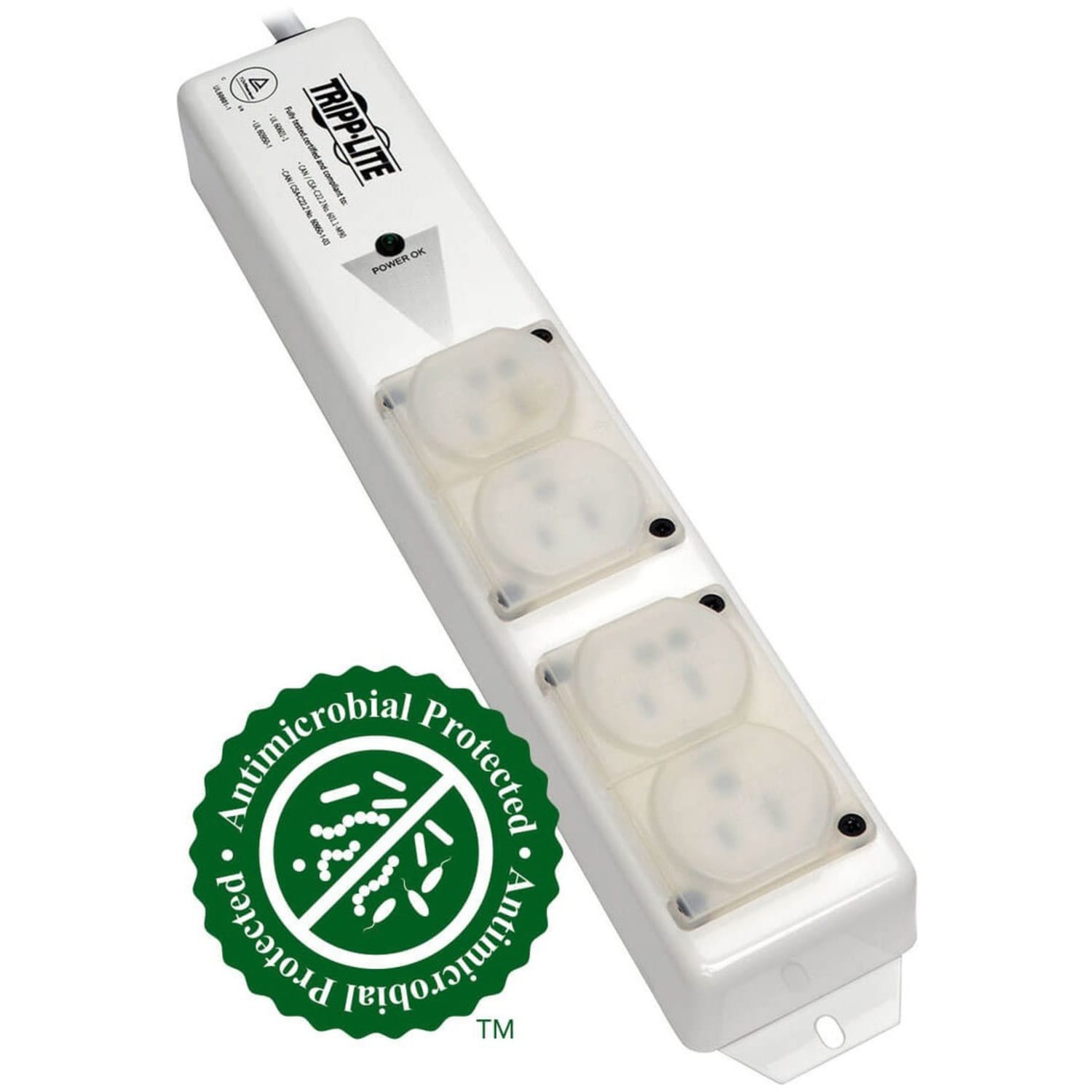 Tripp Lite 4 Outlet Medical-Grade Power Strip - Image 3
