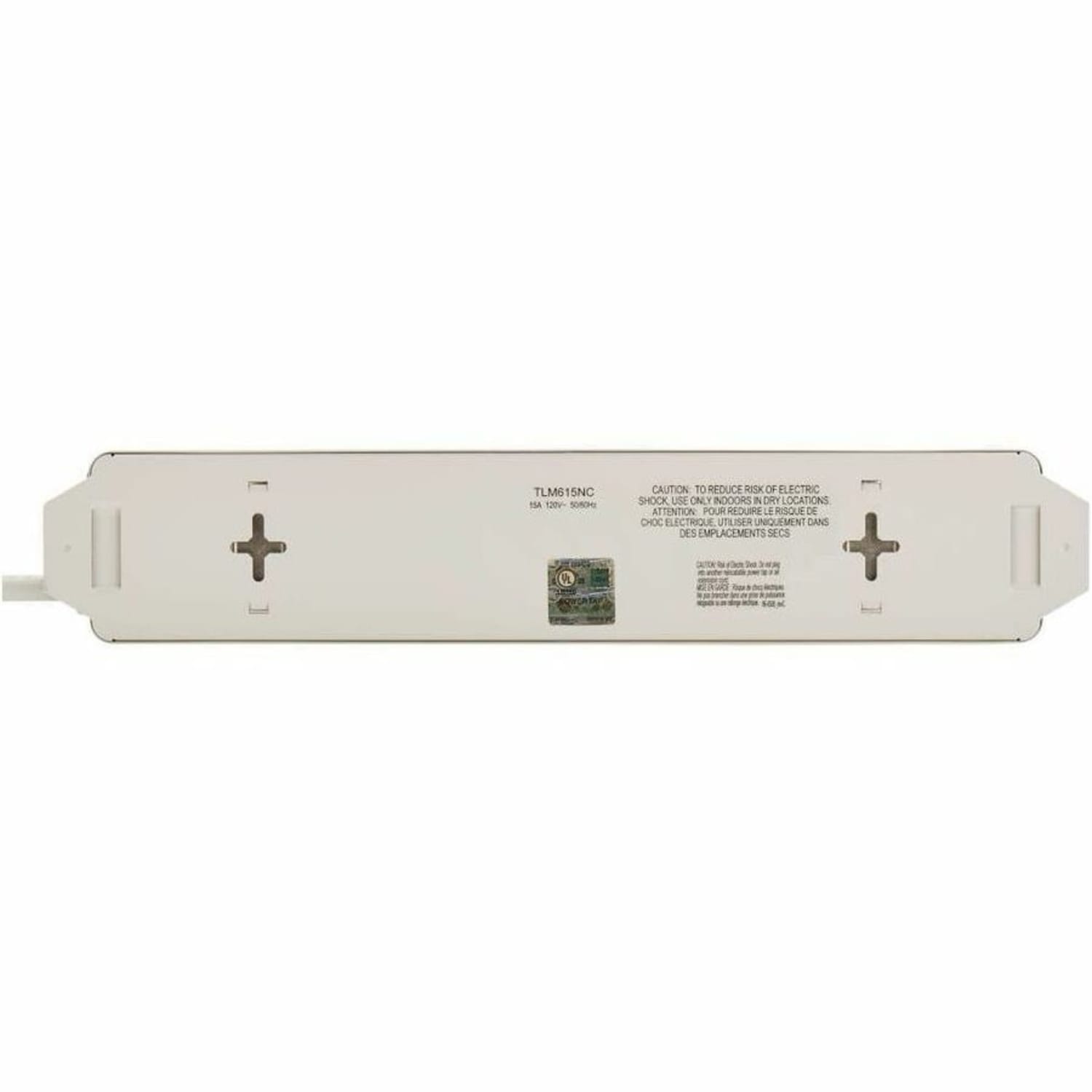 Eaton Tripp Lite Series Power Strip 120V 5-15R 6 Outlet Metal 15ft Cord 5-15P - Power strip - 15 A - AC 120 V - TLM615NC - Image 5