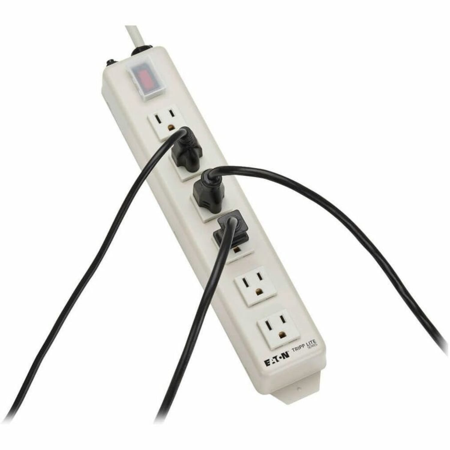 Eaton Tripp Lite Series Power Strip 120V 5-15R 6 Outlet Metal 15ft Cord 5-15P - Power strip - 15 A - AC 120 V - TLM615NC - Image 6
