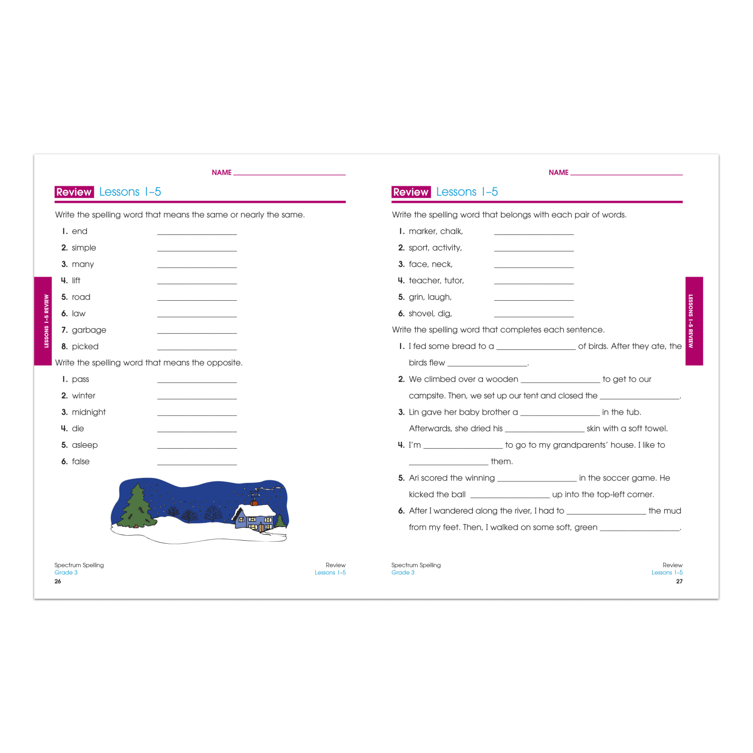Spectrum Spelling, Grade 3 - Image 3