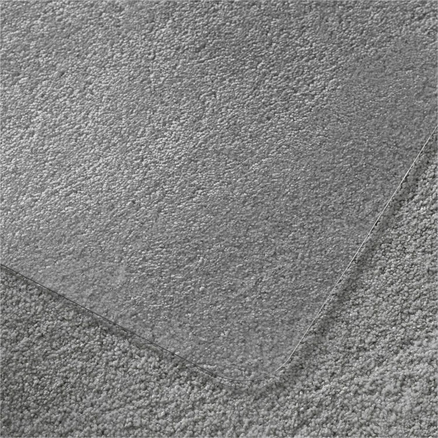 Floortex Cleartex Enhanced Polymer Rectangular Chair Mat for Carpets up to 3/8in, 30in x 48in, Clear - Image 4