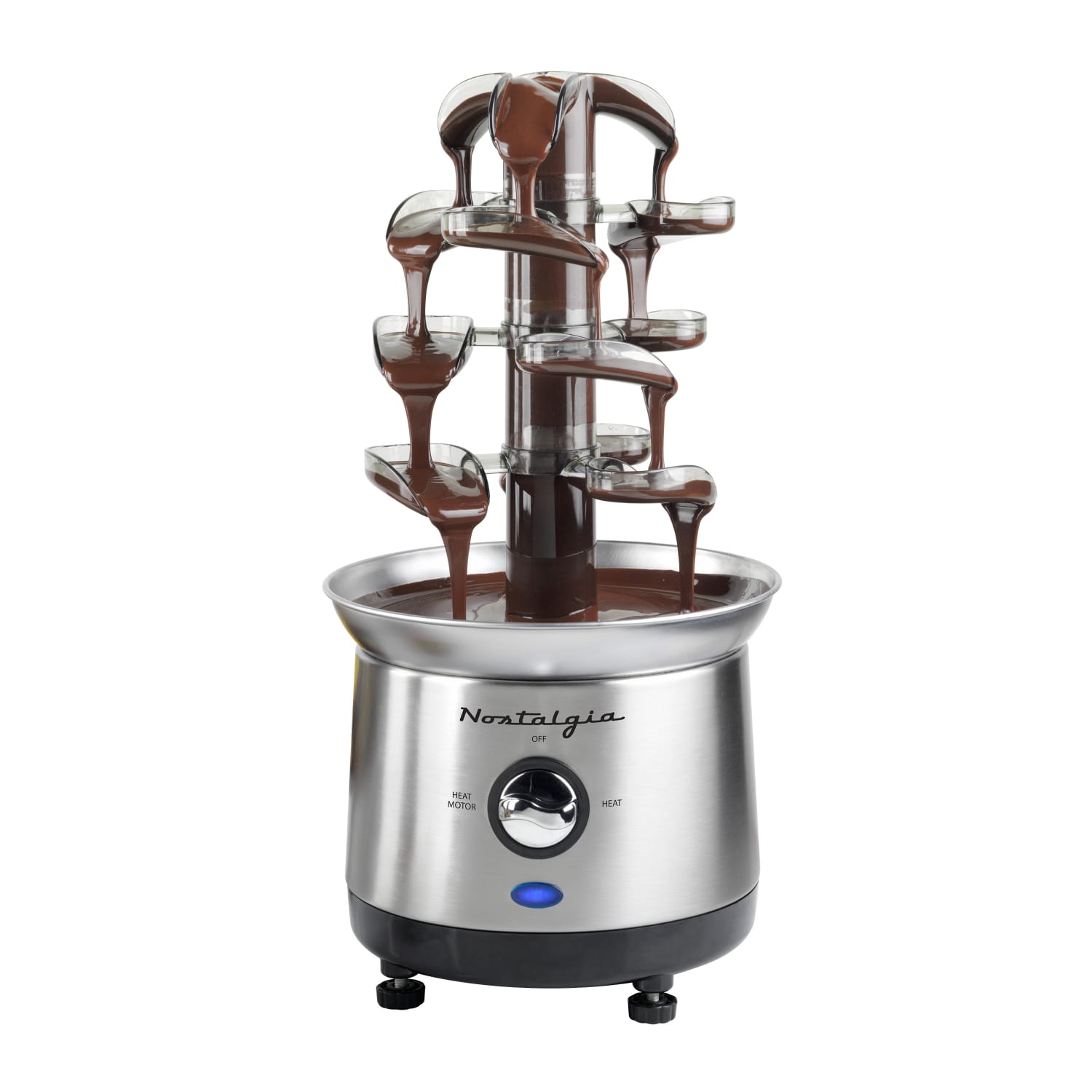 Nostalgia Electrics NCFF1000SS Stainless Steel Cascading Fondue Fountain, Silver - Image 6