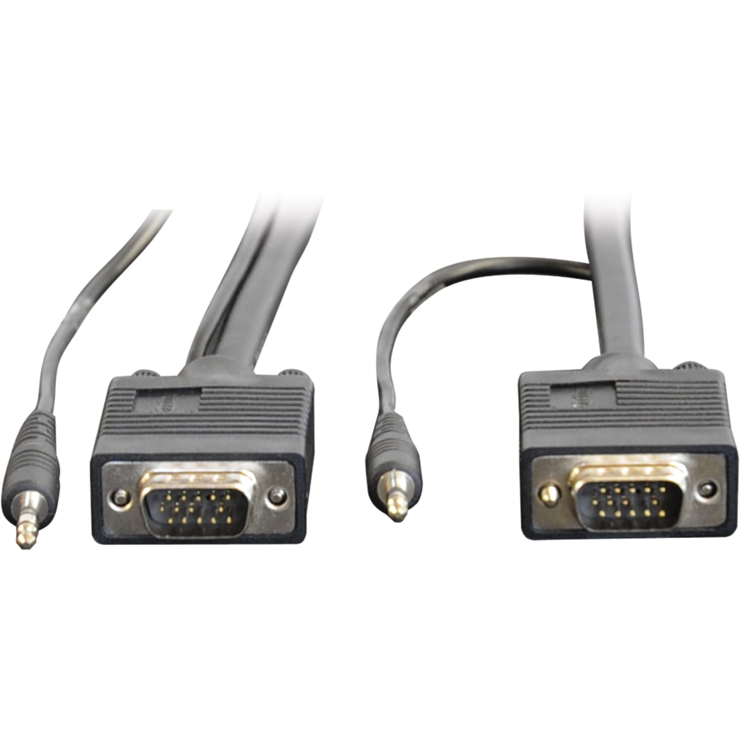 Eaton Tripp Lite Series VGA High-Resolution RGB Coaxial Cable with Audio (HD15 and 3.5mm M/M), 10 ft. (3.05 m) - P504010 - Image 3