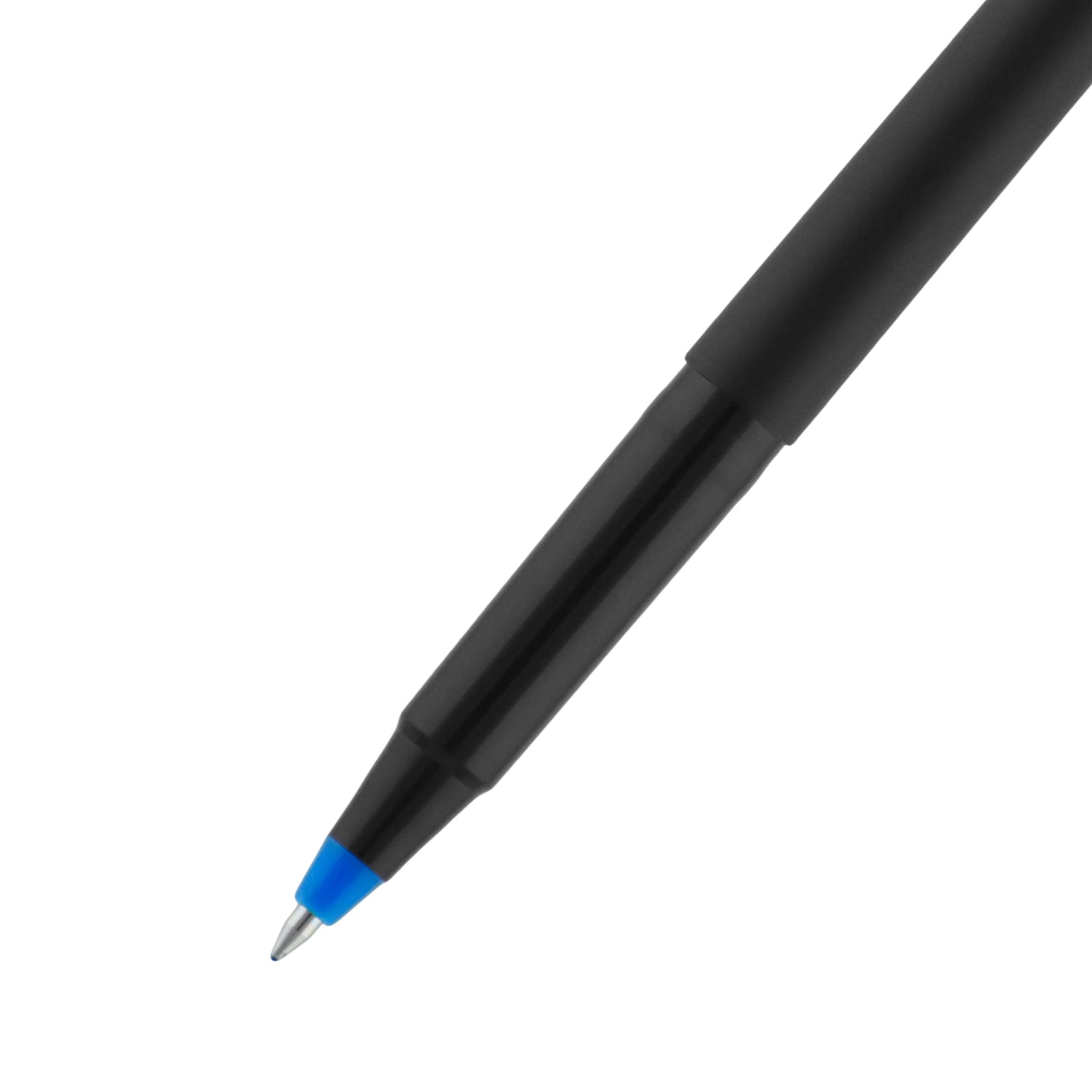 uni-ball Rollerball Pens, Fine Point, 0.7 mm, 80% Recycled, Black Barrel, Blue Ink, Pack Of 12 Pens - Image 6