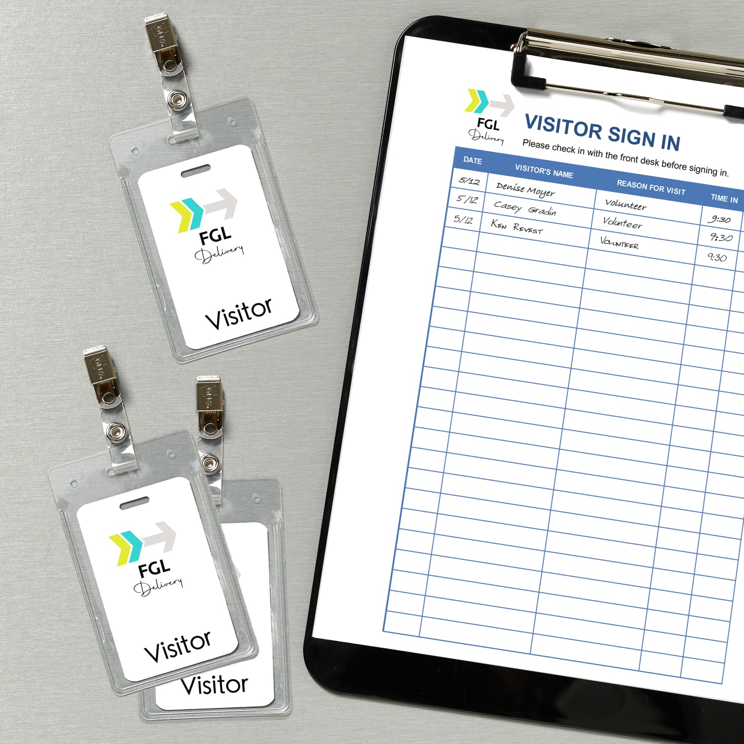 Avery Secure Top Badge Holders, For 3-1/2in x 2-1/4in Badge, Portrait With Clip, Clear, Box Of 50 - Image 6