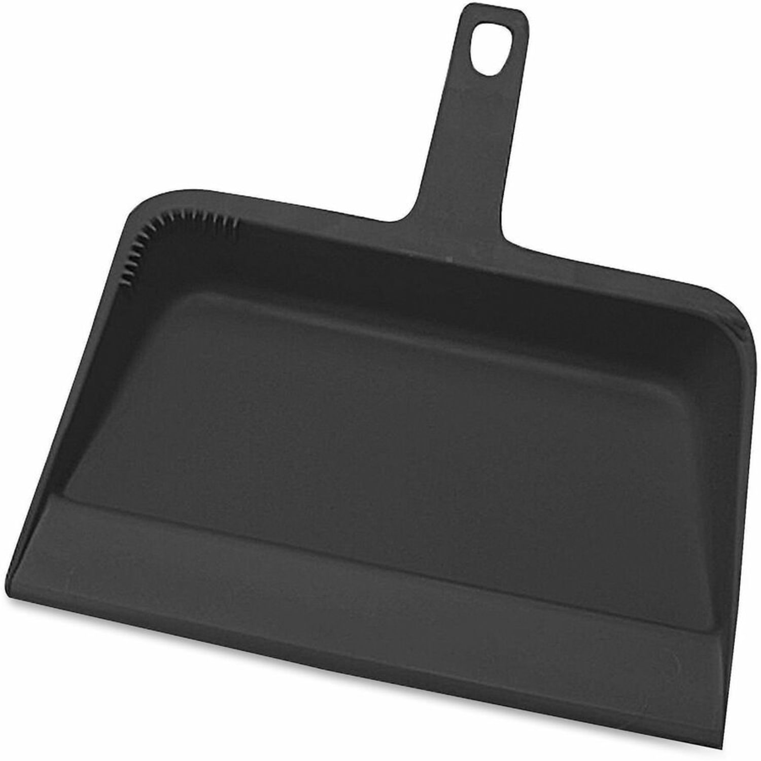 Genuine Joe Heavy-duty Plastic Dust Pan, 12in, Black - Image 4