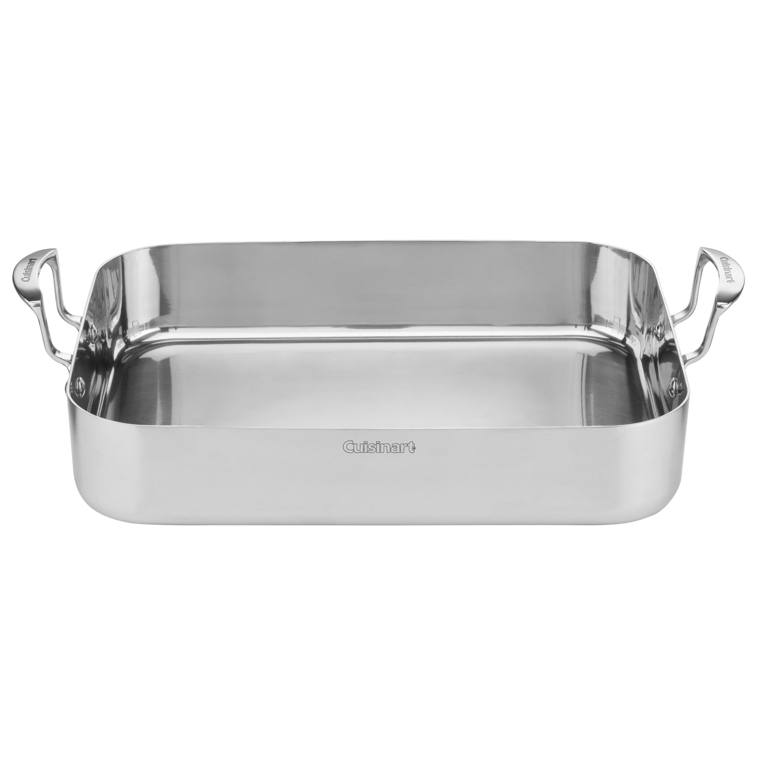 Cuisinart Multiclad Pro Triple Ply Stainless Cookware 16in Roasting Pan With Rack, Silver - Image 3