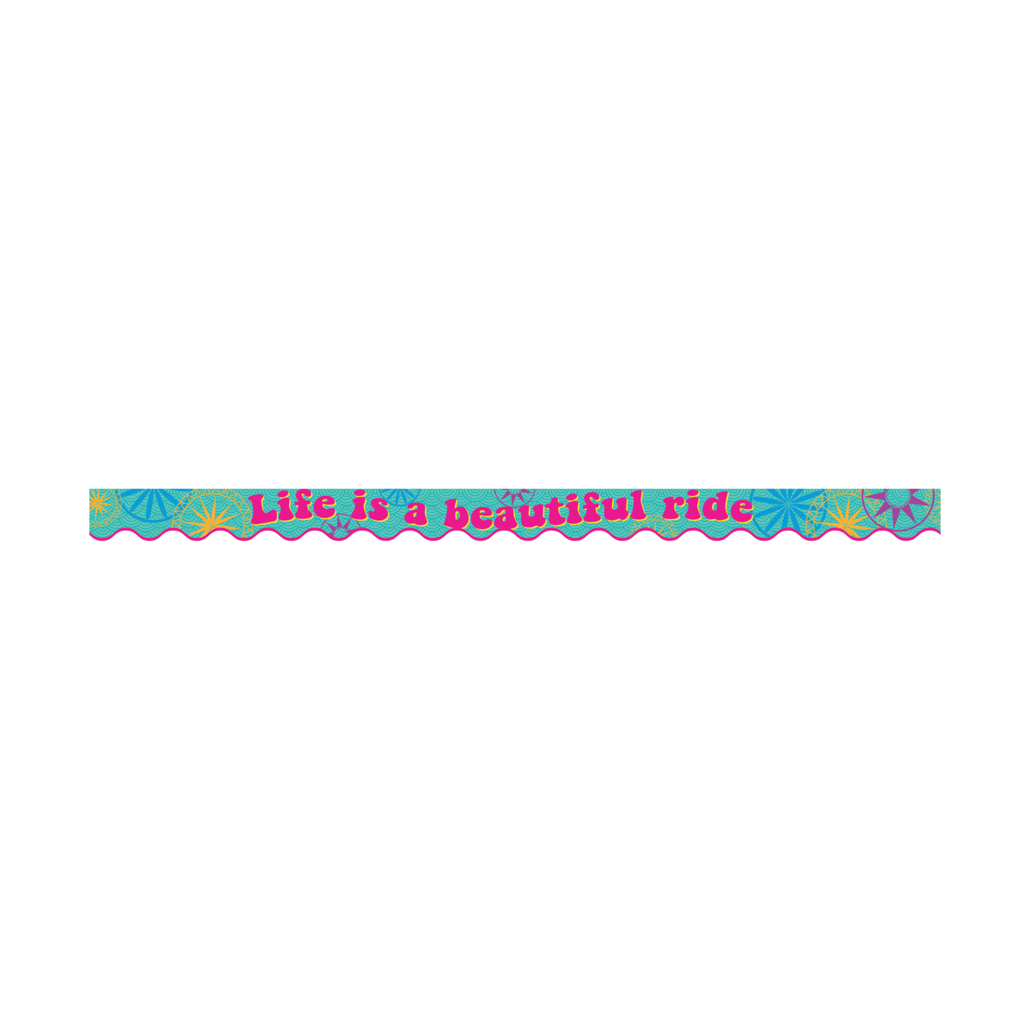 Barker Creek Scalloped-Edge Border Strips, 2 1/4in x 36in, Life Is Beautiful, Pre-K To College, Pack Of 26 - Image 3