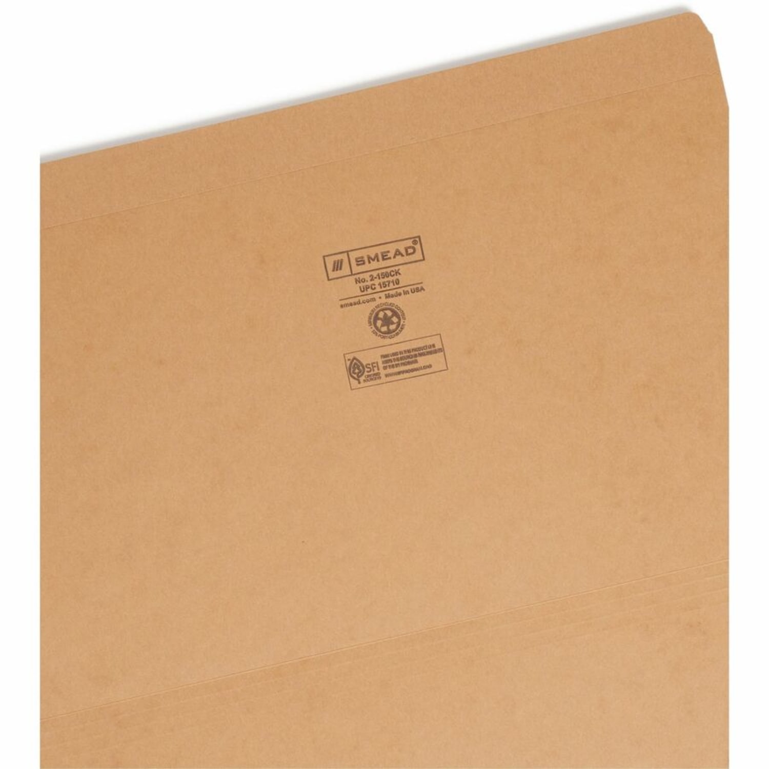 Smead Straight-Cut Kraft File Folders, Legal Size, Kraft, Box Of 100 - Image 6