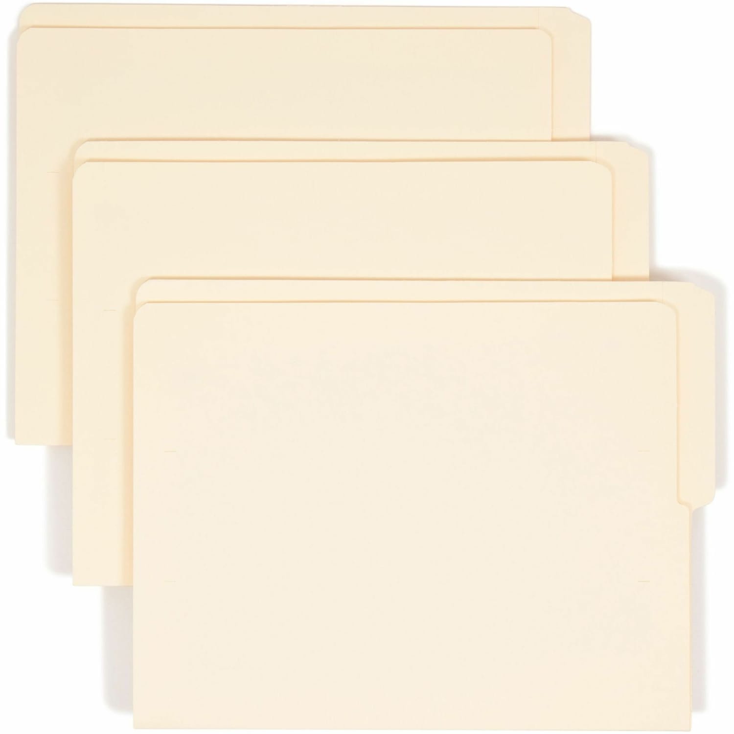 Smead File Folders With Reinforced End Tabs, 1/2-Cut Top Right, Letter Size, Manila, Box Of 100 - Image 3