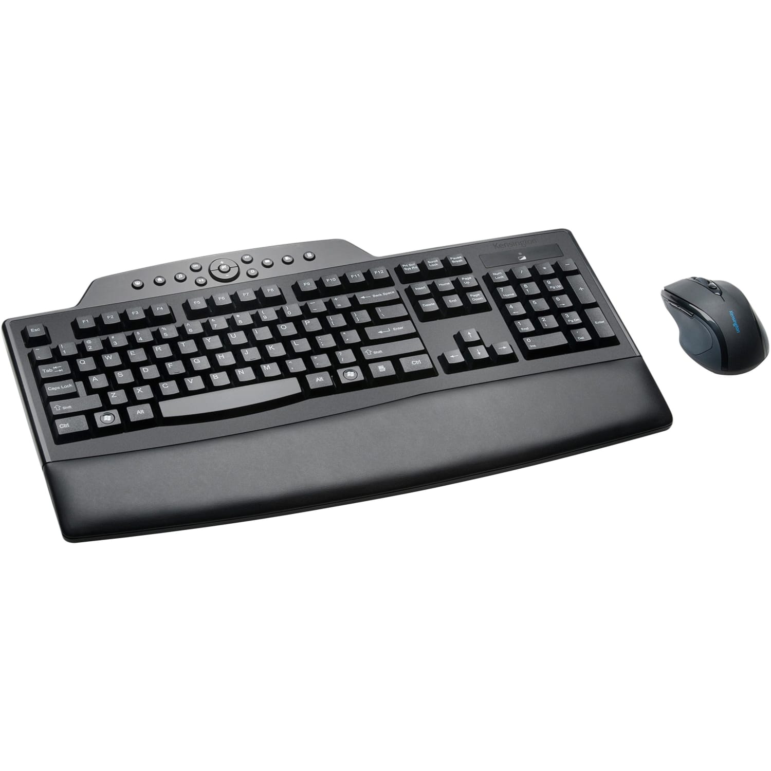 Kensington Pro Fit Comfort Wireless Keyboard & Mouse, Contoured/Curved Full Size Keyboard, Right-Handed Optical Mouse, KMW72403 - Image 3
