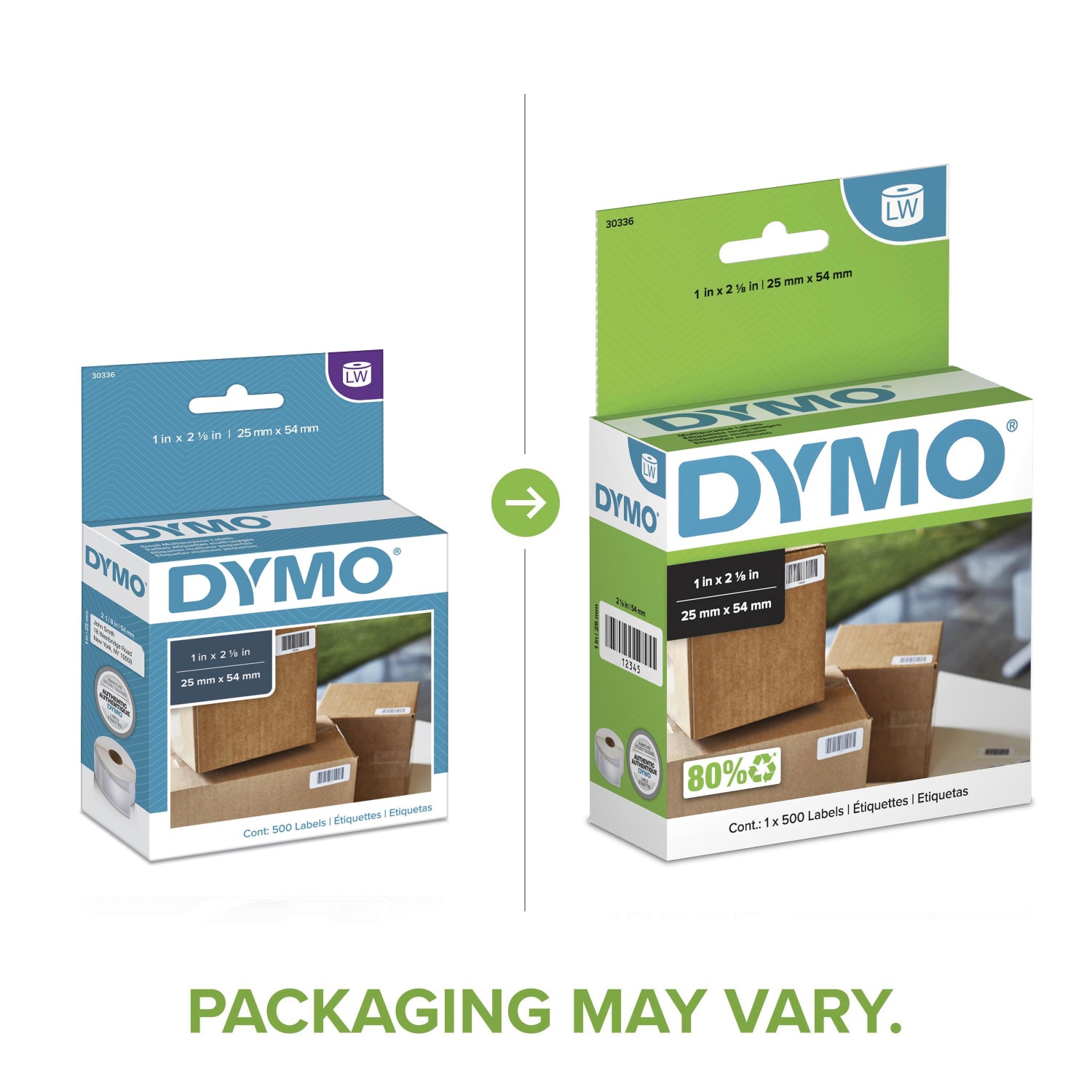 DYMO LabelWriter Multipurpose Labels, 30336, 1in x 2 1/8in, White, Box Of 500 - Image 3