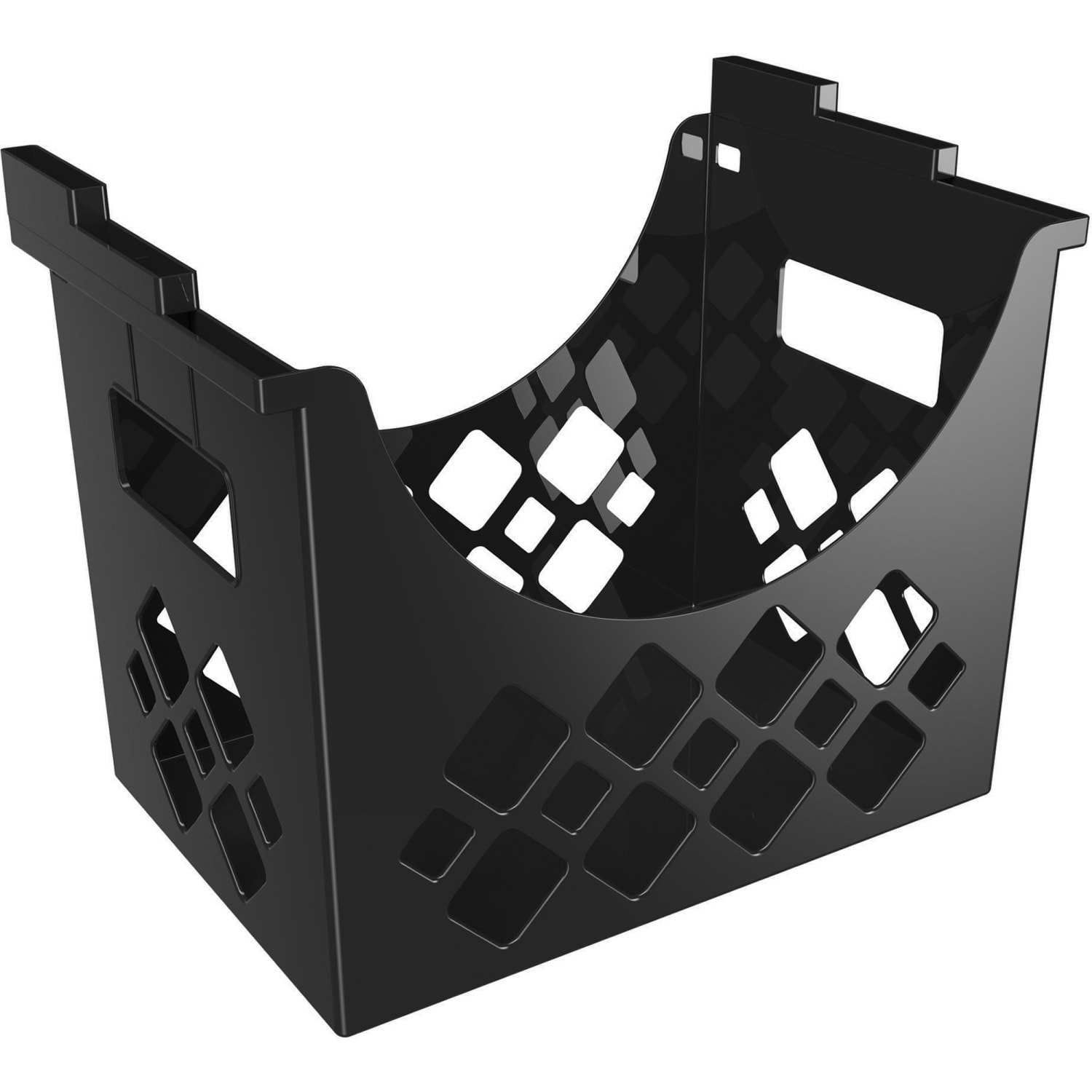 Deflecto Sustainable Office Desktop Hanging File Holder - 9.6in Height x 13.3in Width x 8.5in Depth - Desktop - Recycled - Black - 1Each - Image 4