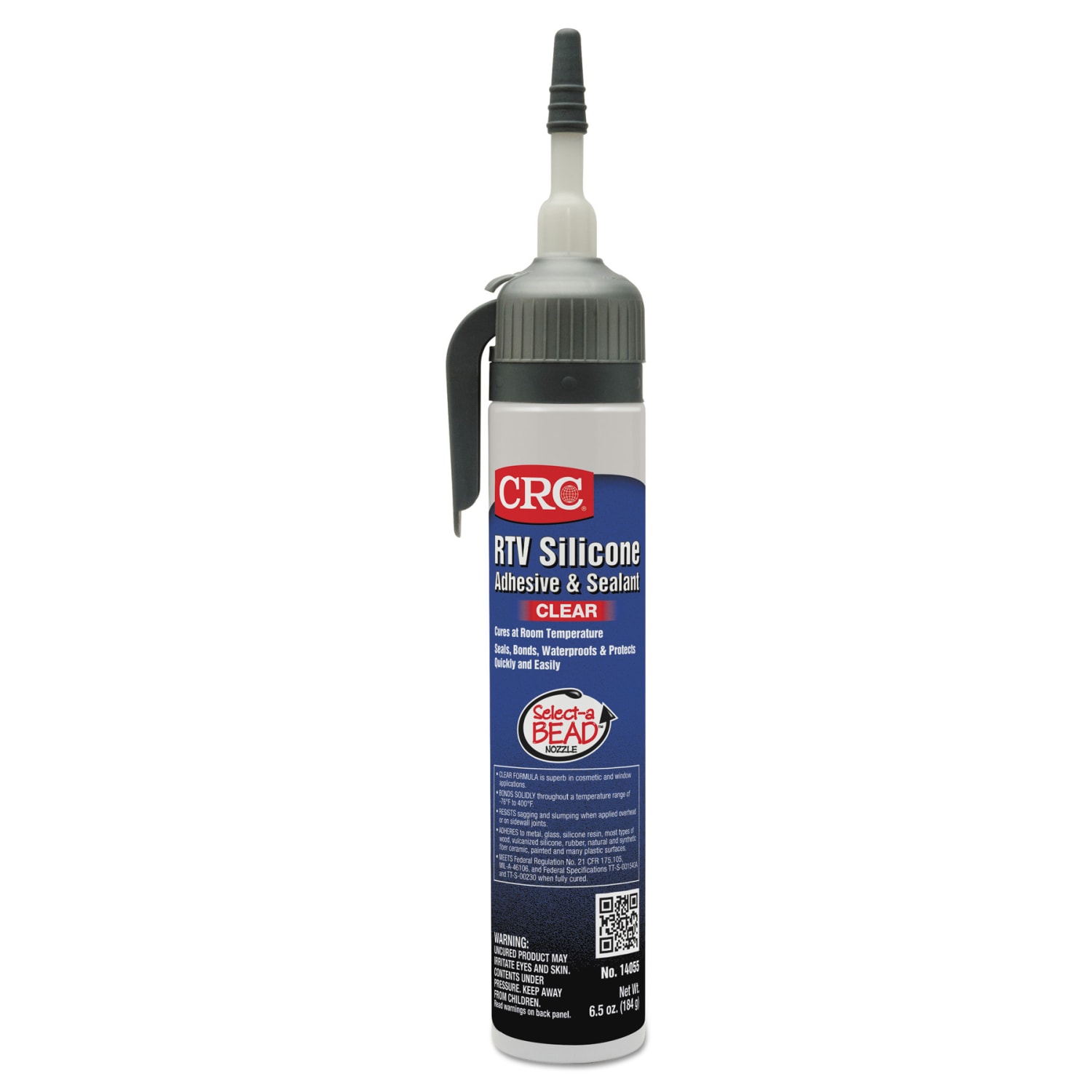 CRC RTV Silicone Adhesive/Sealants, 8 Oz Tube, Clear, Pack Of 12 Tubes - Image 3