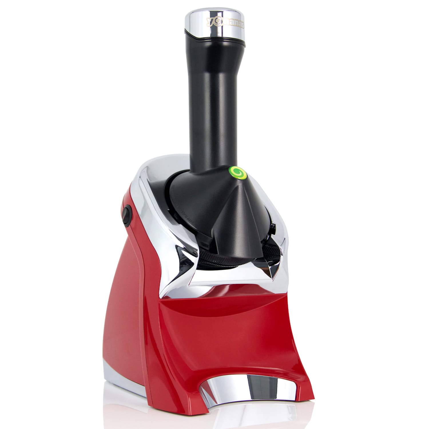 Edgecraft Yonanas Deluxe Non-Dairy Frozen Fruit Soft Serve Dessert Maker, 10-1/4in x 15-5/8in x 6-1/2in, Red - Image 6