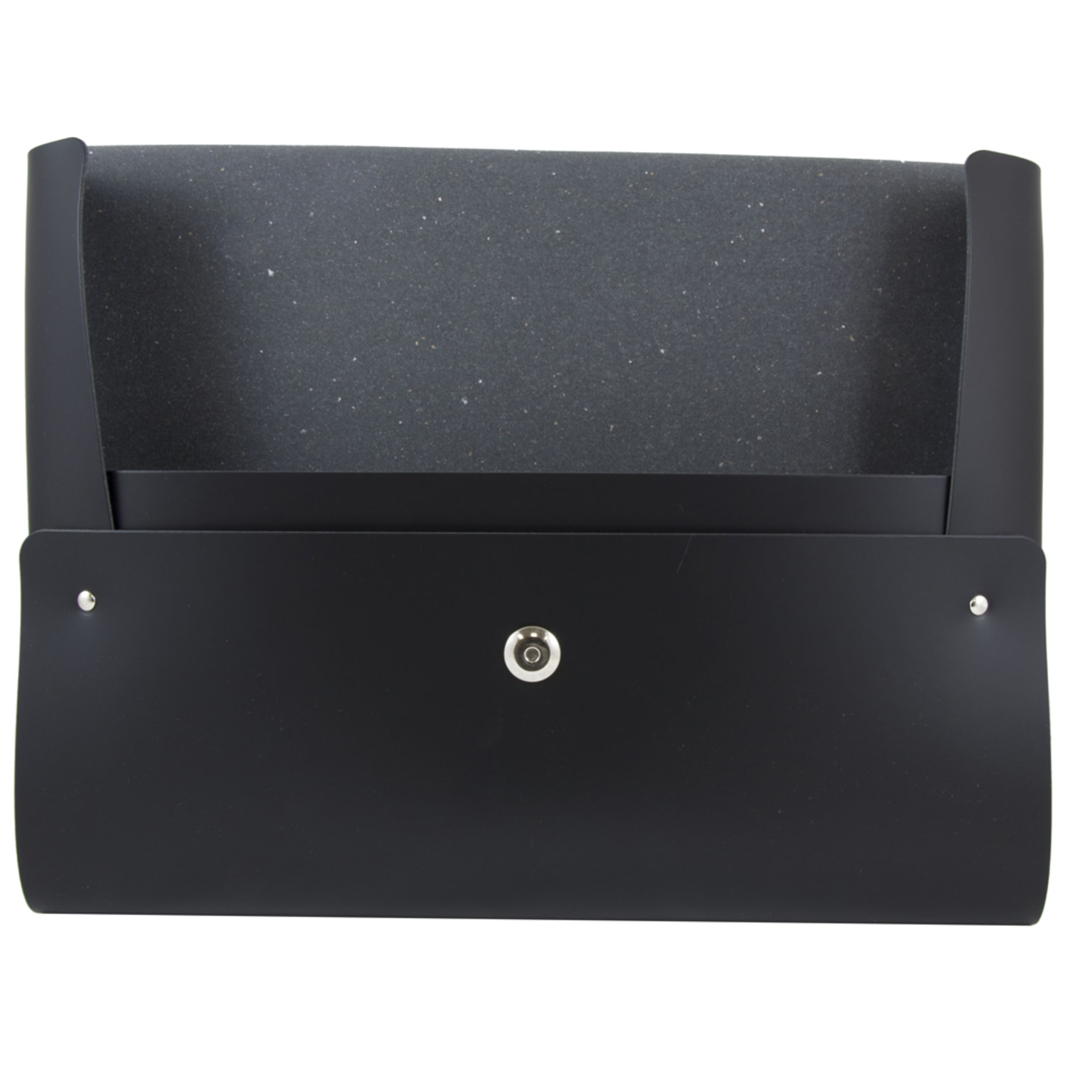 JAM Paper Leather Portfolio With Snap Closure, 10 1/2in x 13in, Letter Size, Black - Image 3