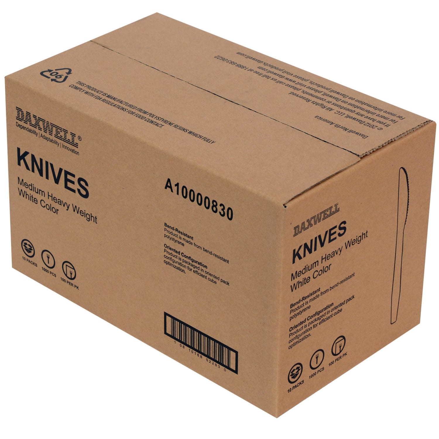 Heavyweight Utensils, Knives, Box Of 1,000 - Image 3