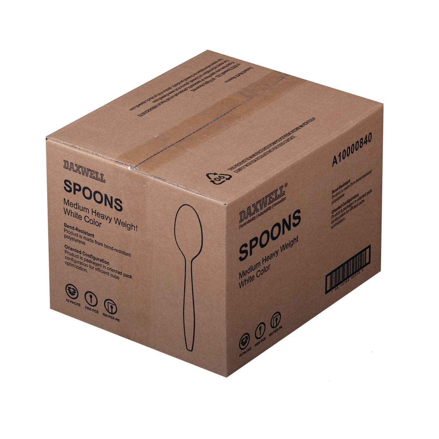 Heavy Weight Spoons, White, Carton Of 1,000 - Image 4