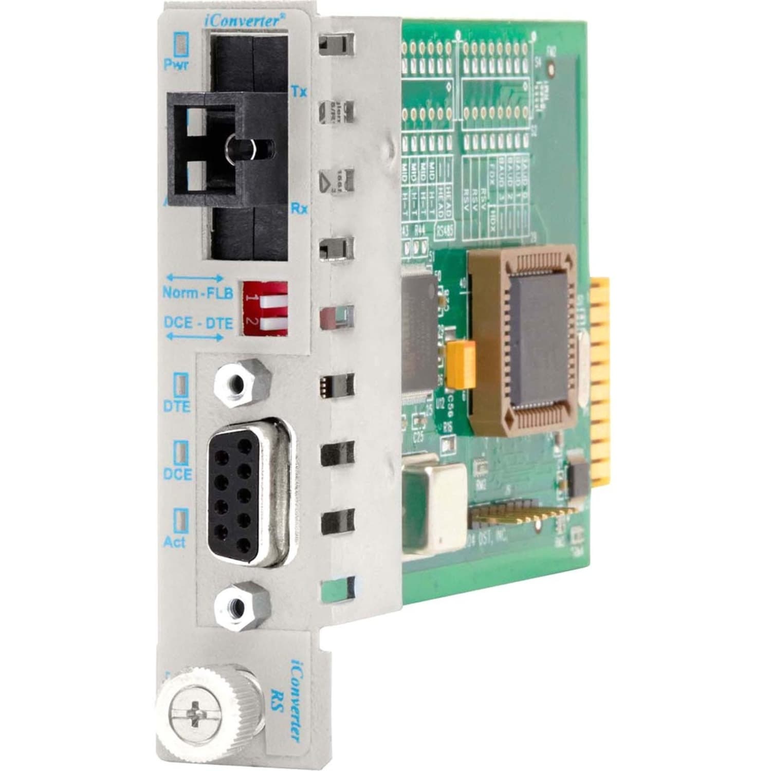 Omnitron Systems iConverter RS 232 Serial Single Fiber Media Converter DB 9 SC Single Mode BiDi 20km Module - Image 3